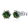 1-2 Carat D Color Moissanite Stud Earrings 925 Sterling Silver Wedding