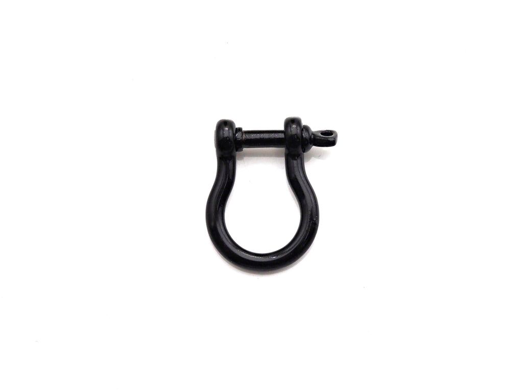 Enamel U Shape clasp, Enamel Clasp, White/Black/Royal Blue/R