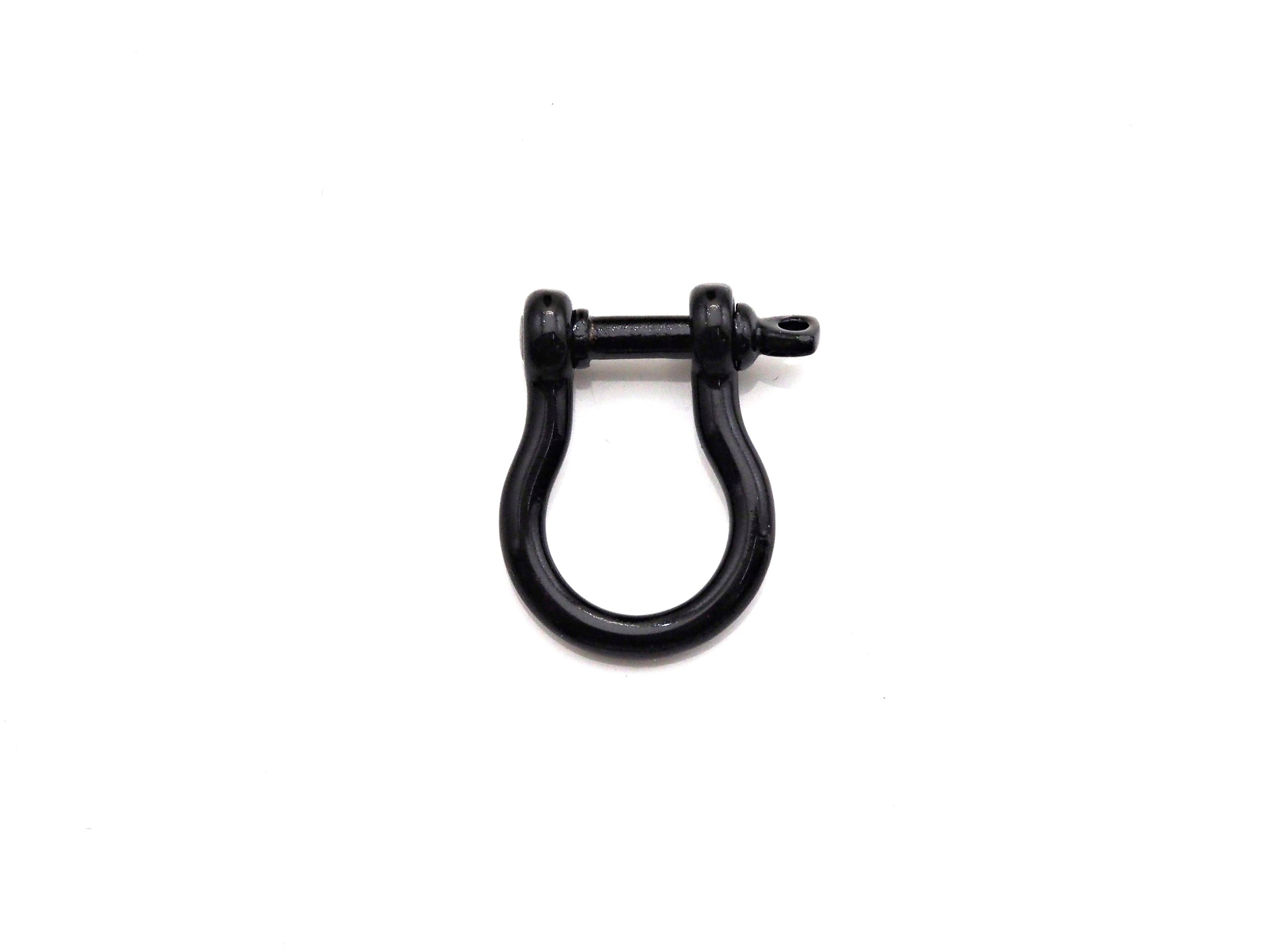 Enamel U Shape clasp, Enamel Clasp, White/Black/Royal Blue/R