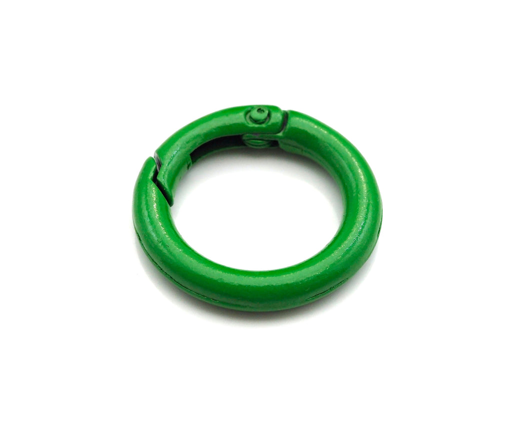 High Quality Enamel Spring Gate, Round Carabiner Clasp, Snap Clip Trigger Clasp, Spring Buckle for Chain Purse Key Jewelery, 25mm, sku#K135