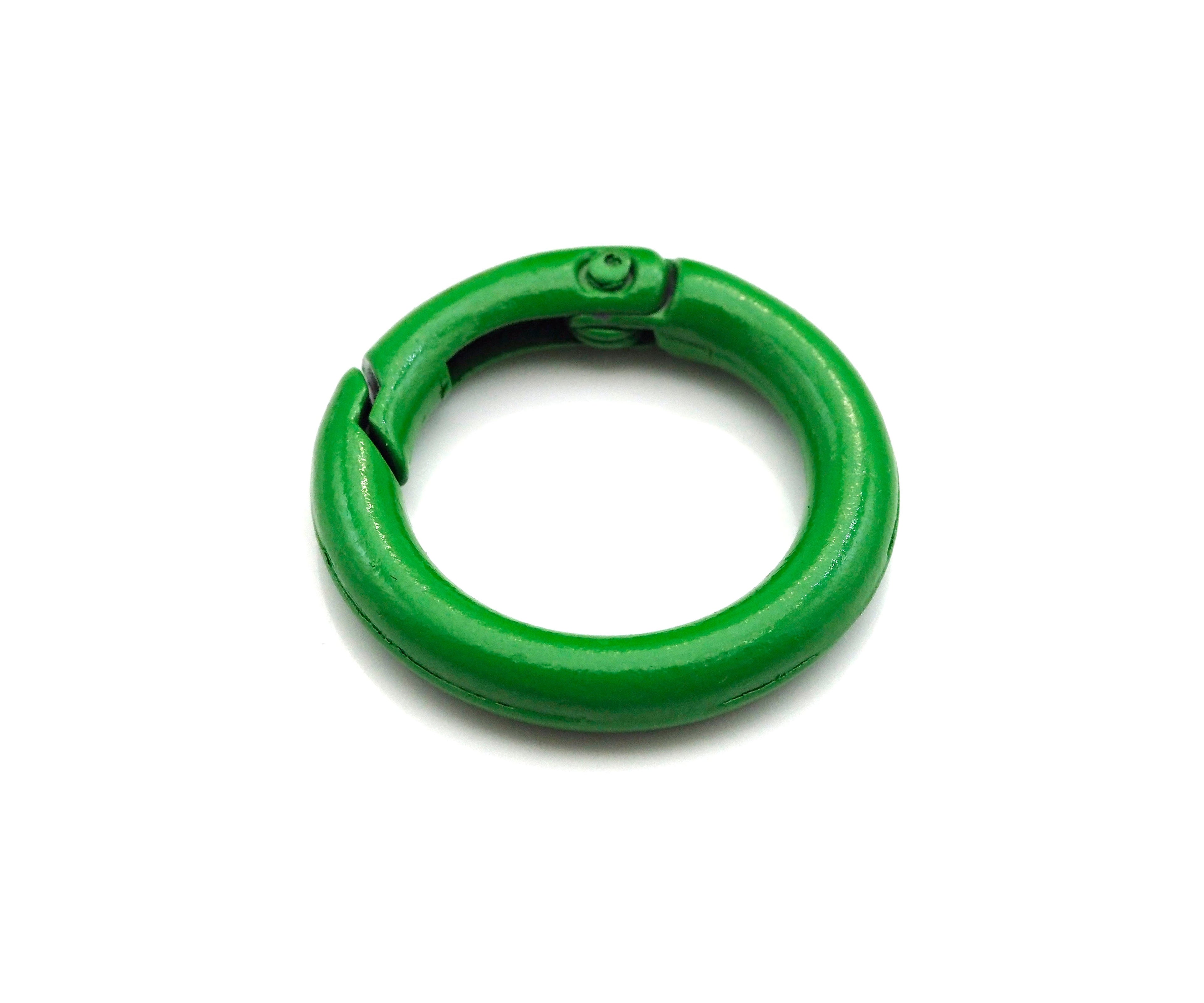 High Quality Enamel Spring Gate, Round Carabiner Clasp, Snap Clip Trigger Clasp, Spring Buckle for Chain Purse Key Jewelery, 25mm, sku#K135