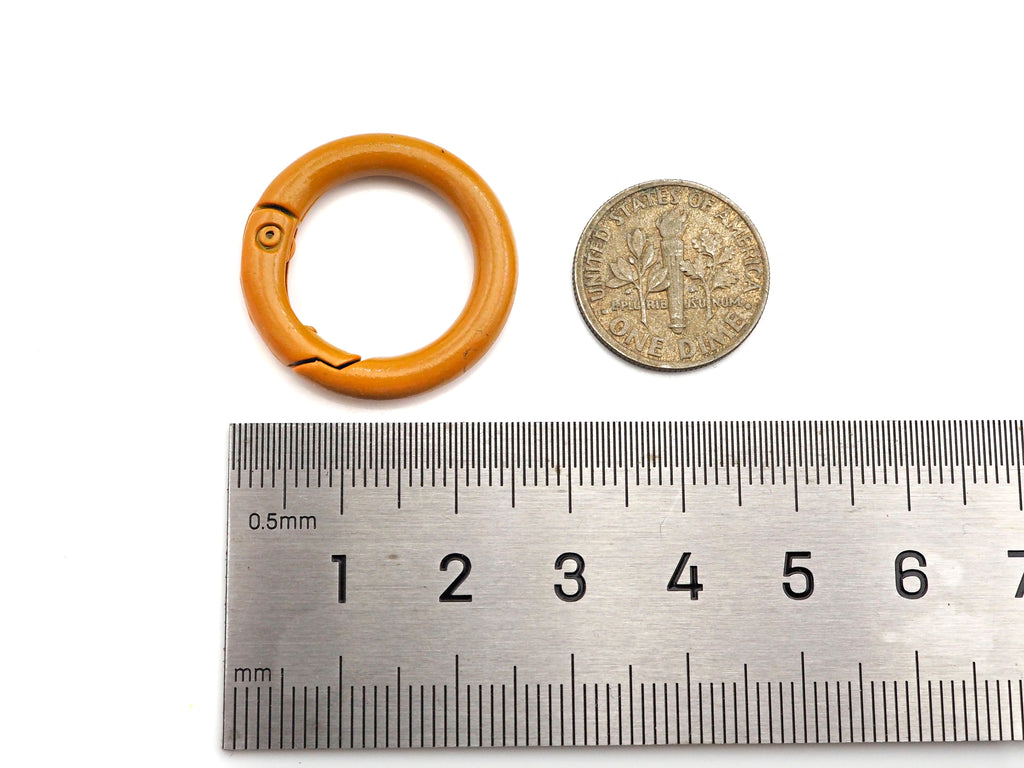 High Quality Enamel Spring Gate, Round Carabiner Clasp, Snap Clip Trigger Clasp, Spring Buckle for Chain Purse Key Jewelery, 25mm, sku#K135