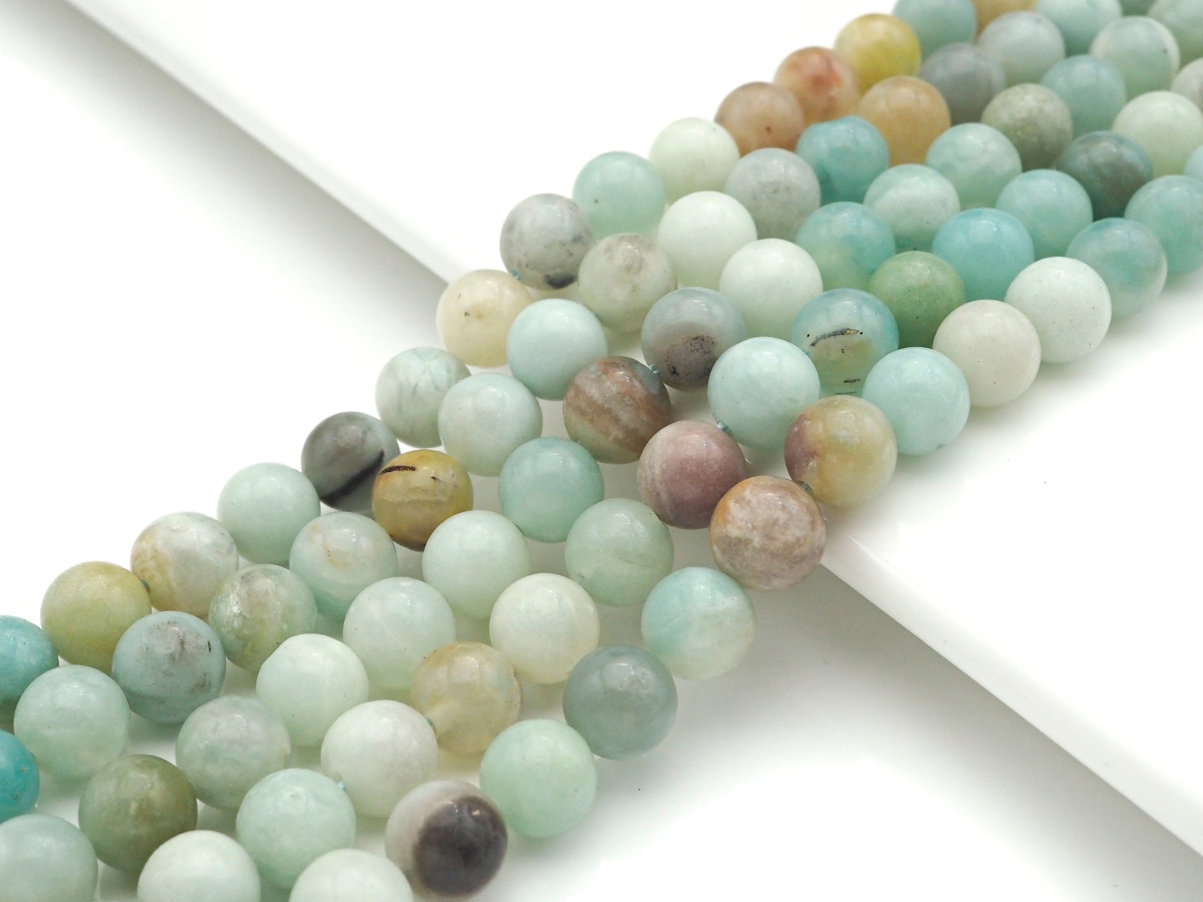 Qaulity Amazonite Round Smooth Beads, Sku#UA183