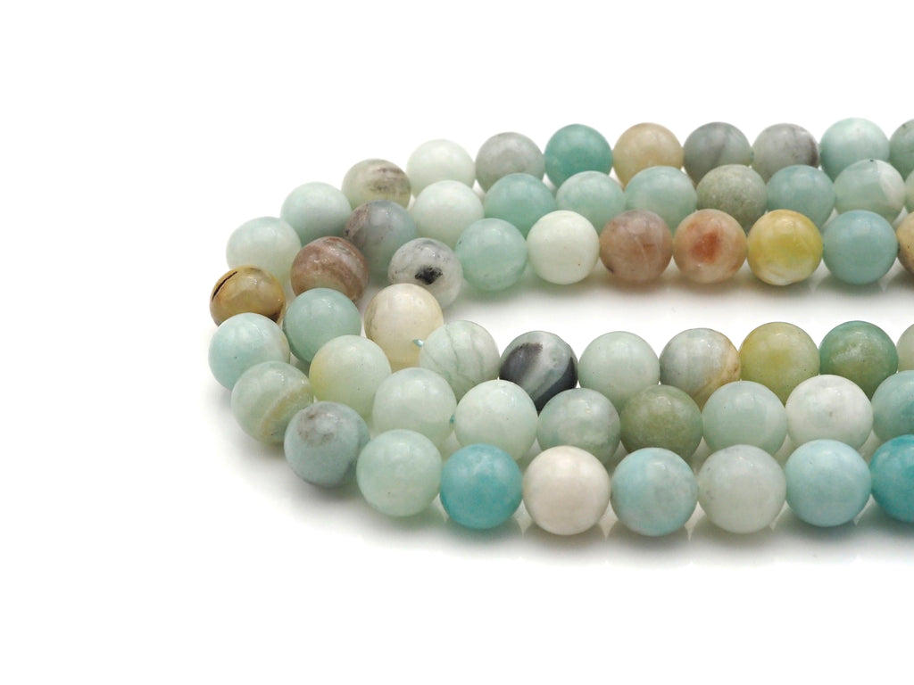 Qaulity Amazonite Round Smooth Beads, Sku#UA183