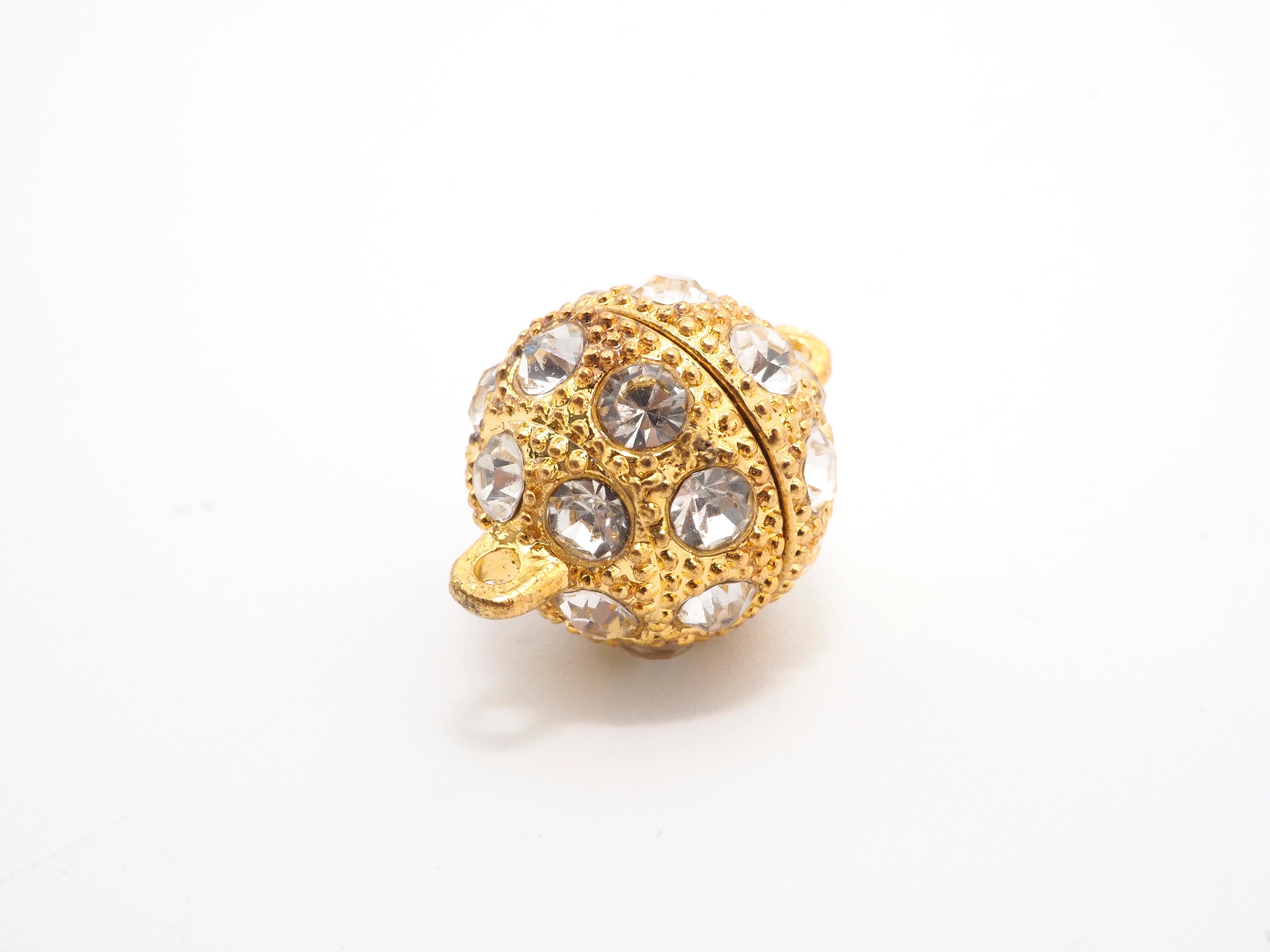 White/Silver/Gold/Rose Gold/Black Rhodium Plated Strong Magnetic Ball Clasp, Clasp Findings,10mm,12mm,14mm,16mm Clasps ,SKU#C62