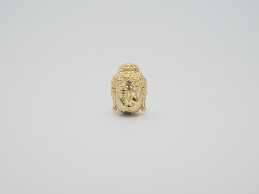 Buddha Head Beads, Buddha Religious Charm, Buddha Head Space Beads, 14x10x10mm, Sku#Y86