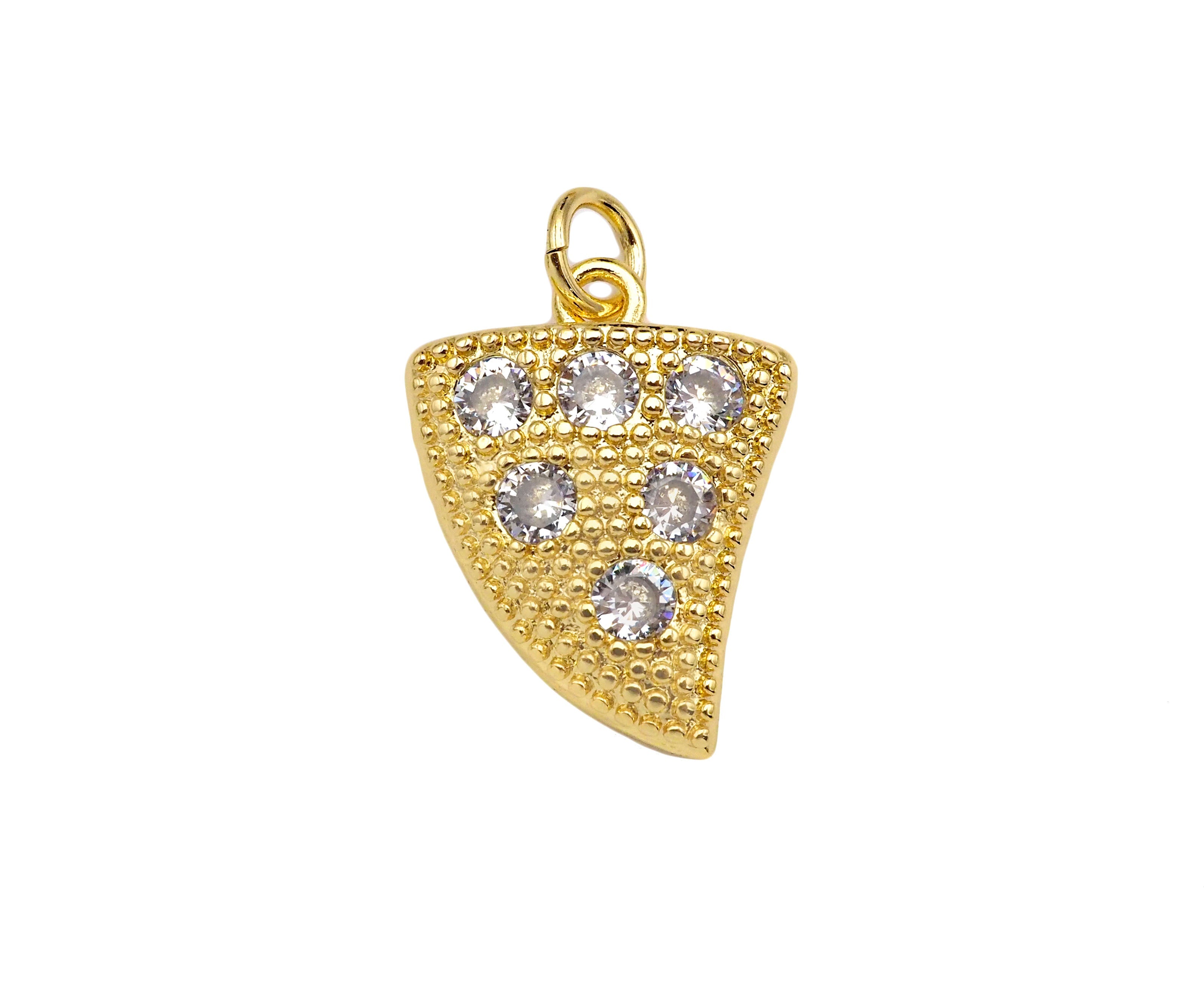 CZ Horn Shape Pendant, Sku#LK204
