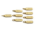 Dainty Gold Bar Pendant, Love happy chill mom bar, F1289