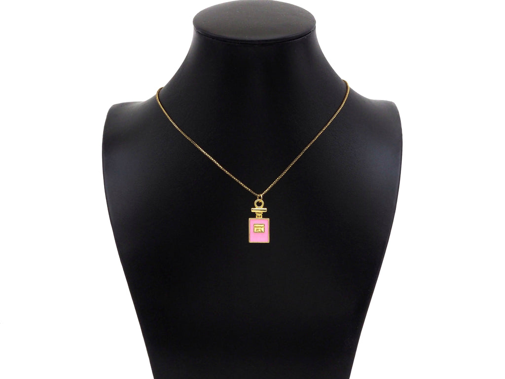 Enamel Colorful Perfume Bottle Shape Pendant,Light Pink Black Grey Pink Enamel Jewelry,12x25mm,Sku#LK291