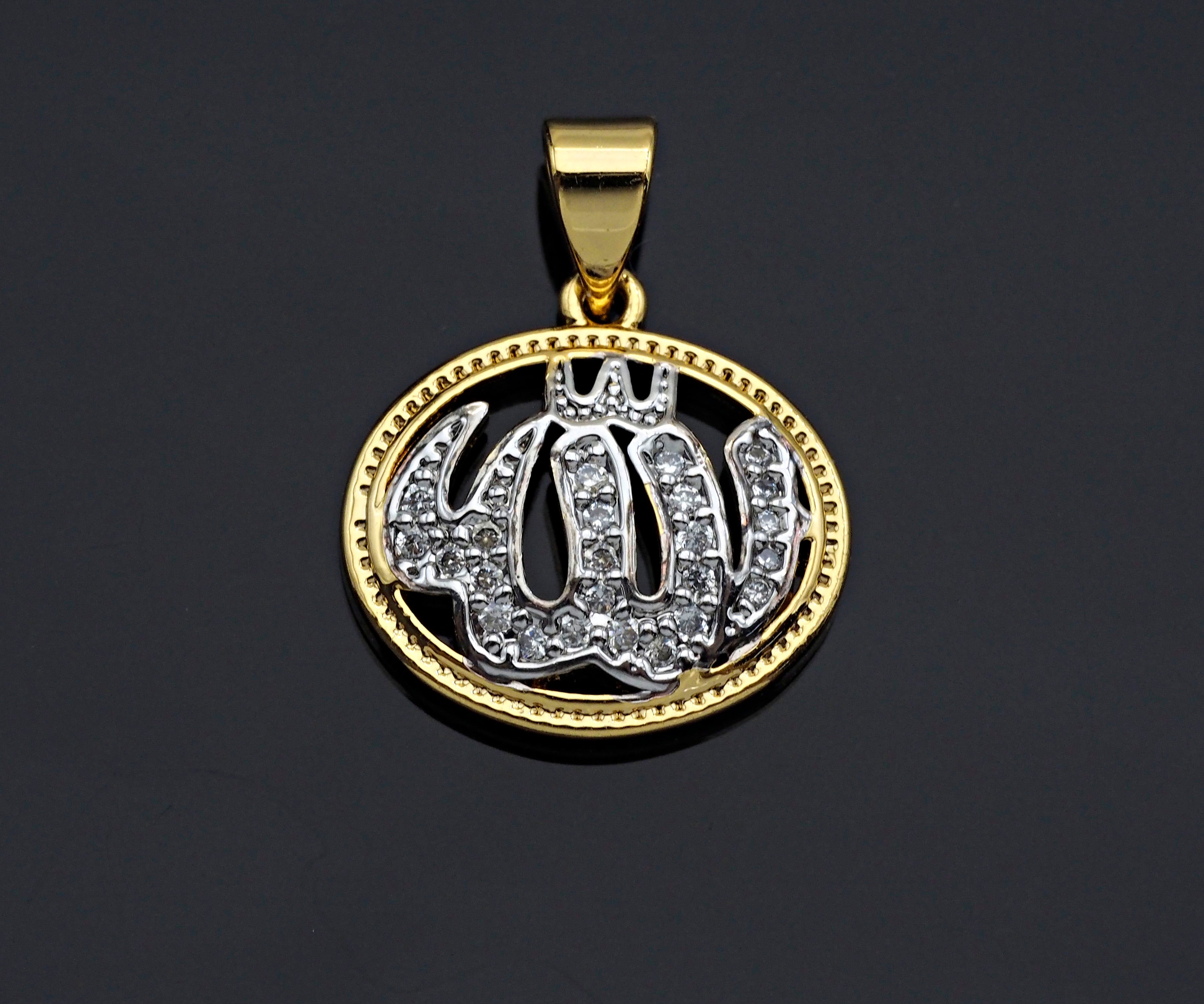 Dual Color Curve Pattern On Oval CZ Micro Pave Charms,16x16mm, Sku#F1282C