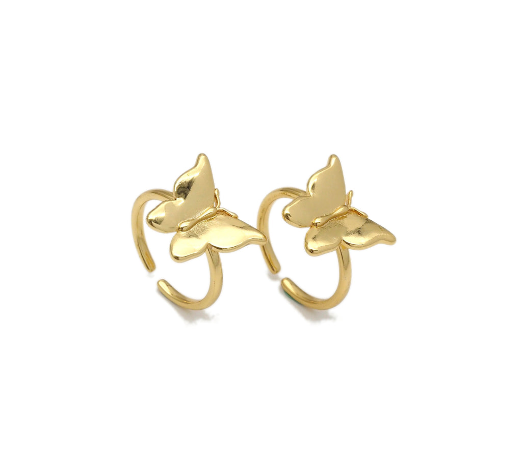 Butterfly Shape Adjustable Ring, Sku#X278