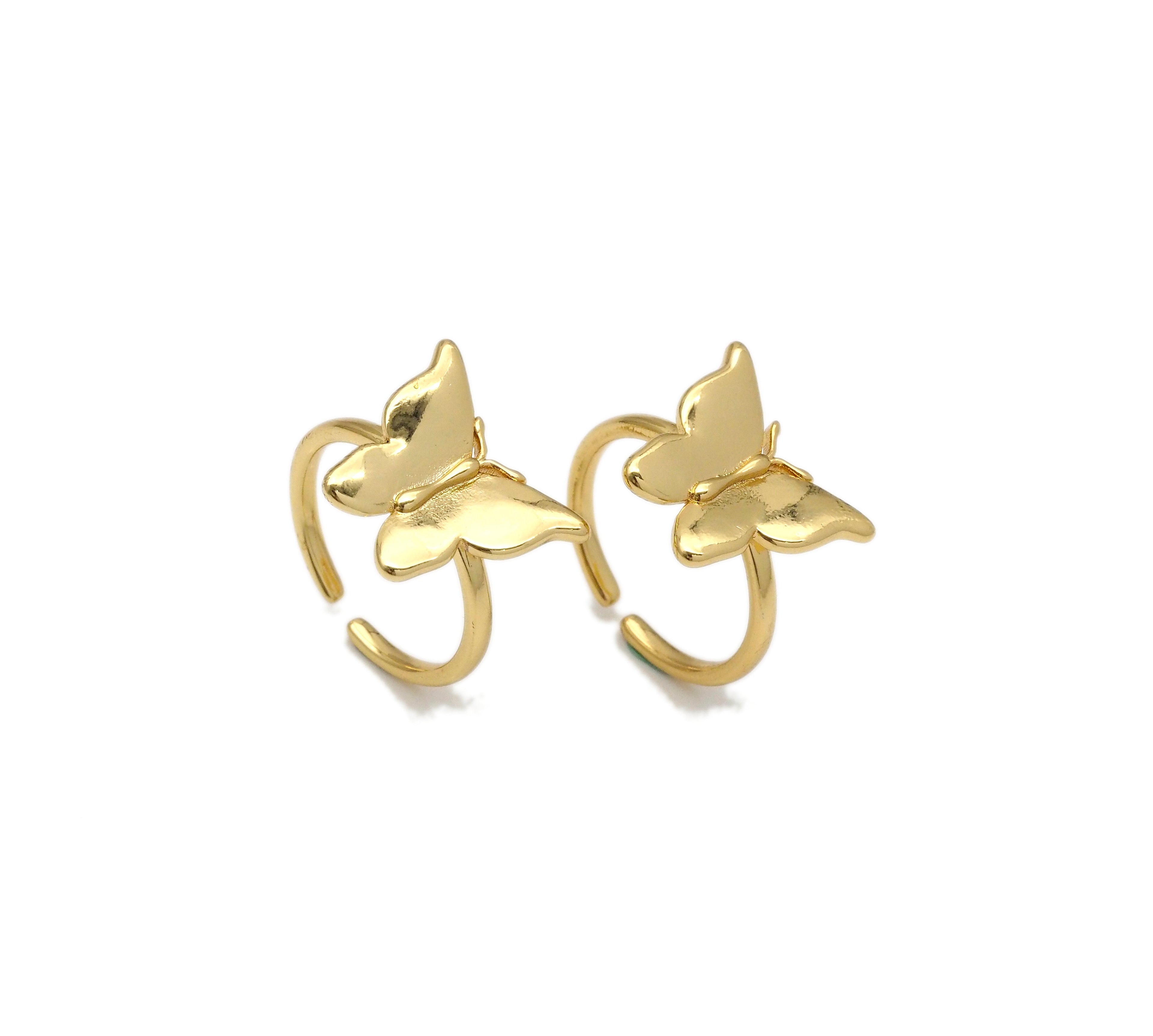 Butterfly Shape Adjustable Ring, Sku#X278