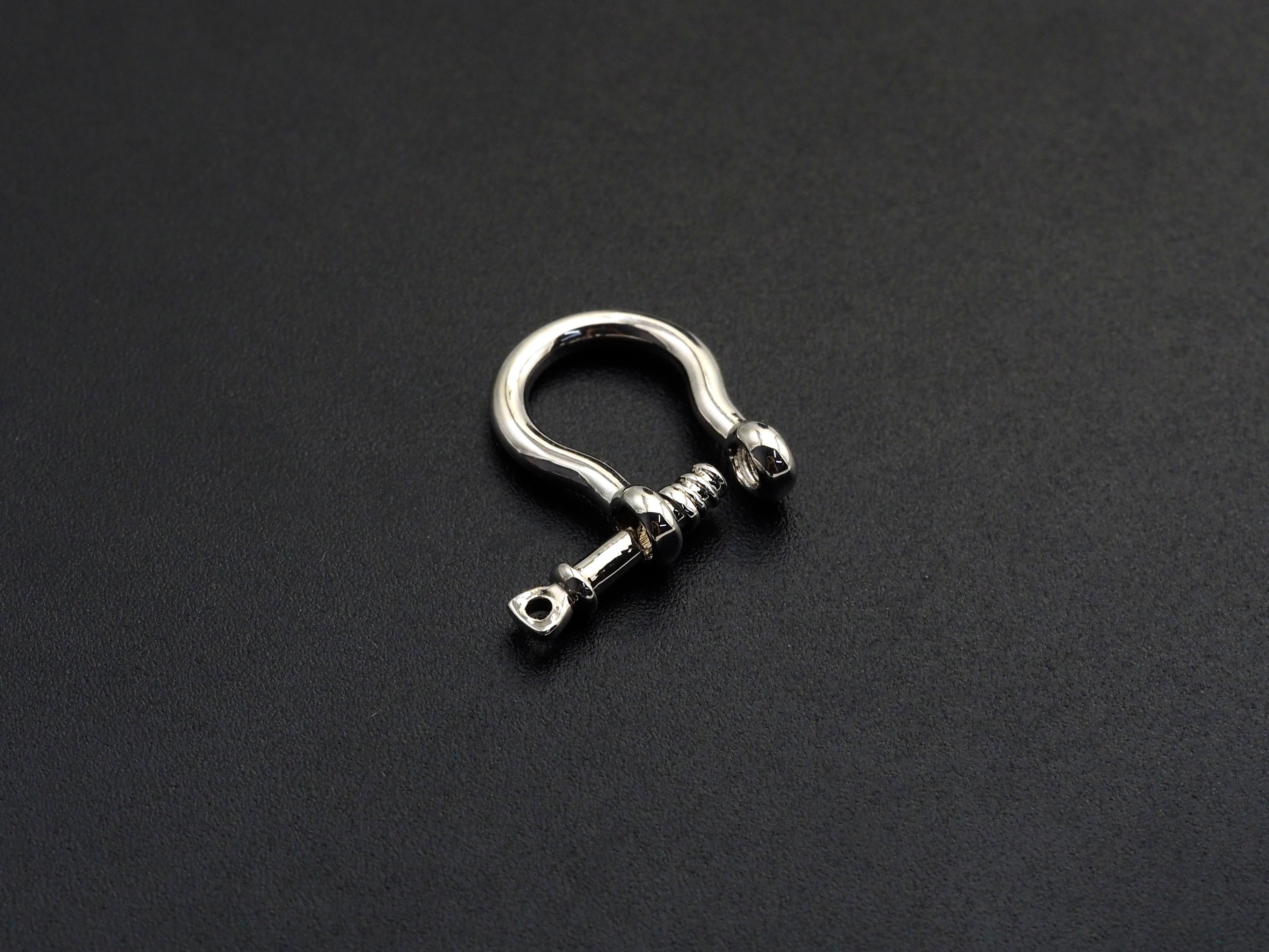 U Shape Lock Clasp, CZ Pave Clasp, Silver/Black/Rose Gold/Gold Carabiner Clasp, 15x19mm, sku#H218