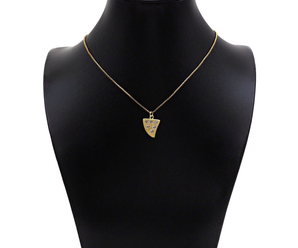 CZ Horn Shape Pendant, Sku#LK204