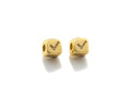 CZ Micro Pave Check Symbol Dice Spacer Beads, Cubic Zirconia Cube Spacer Beads, sku#Z719