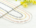 4x11mm Small Size Paper Clip Chain by Yard,SKU#E503