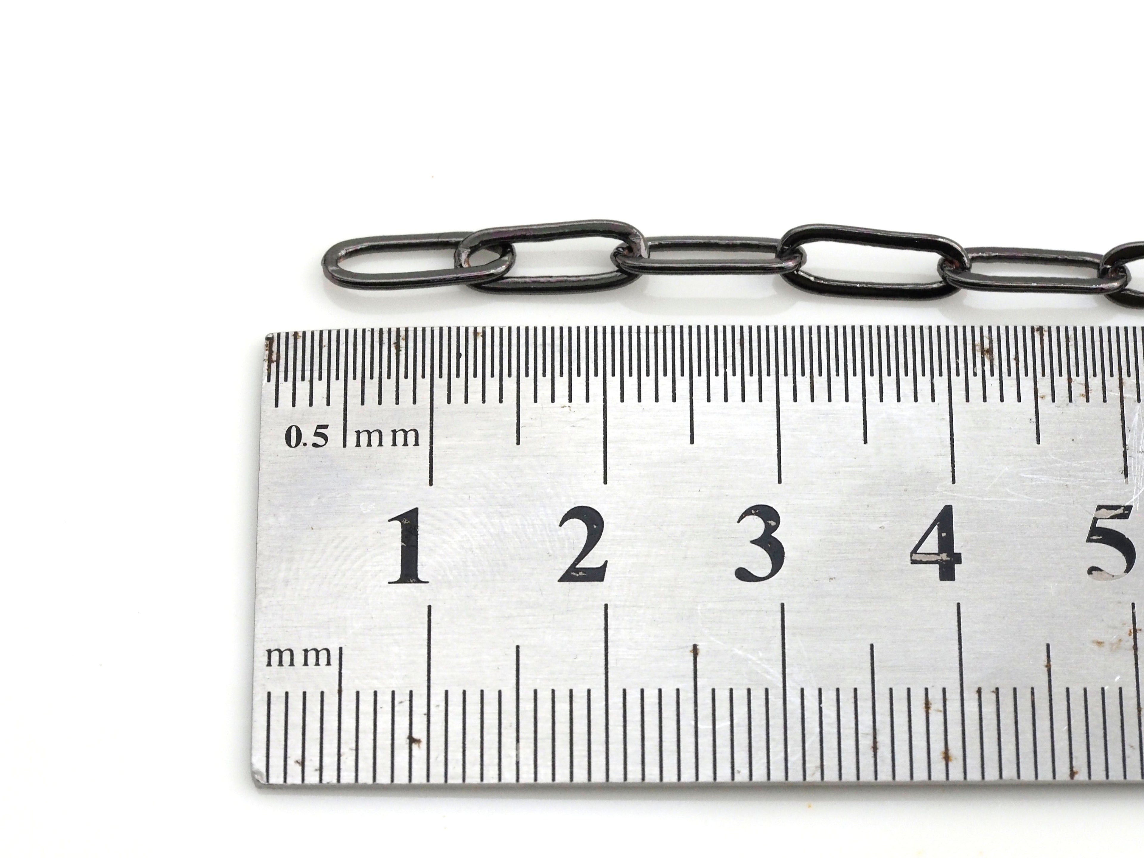 4x11mm Small Size Paper Clip Chain by Yard,SKU#E503