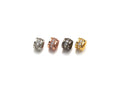 Big Hole CZ Pave beads, Cubic Zirconia Spacer Beads, European Large hole Bead, 4x6mm, sku#Z886