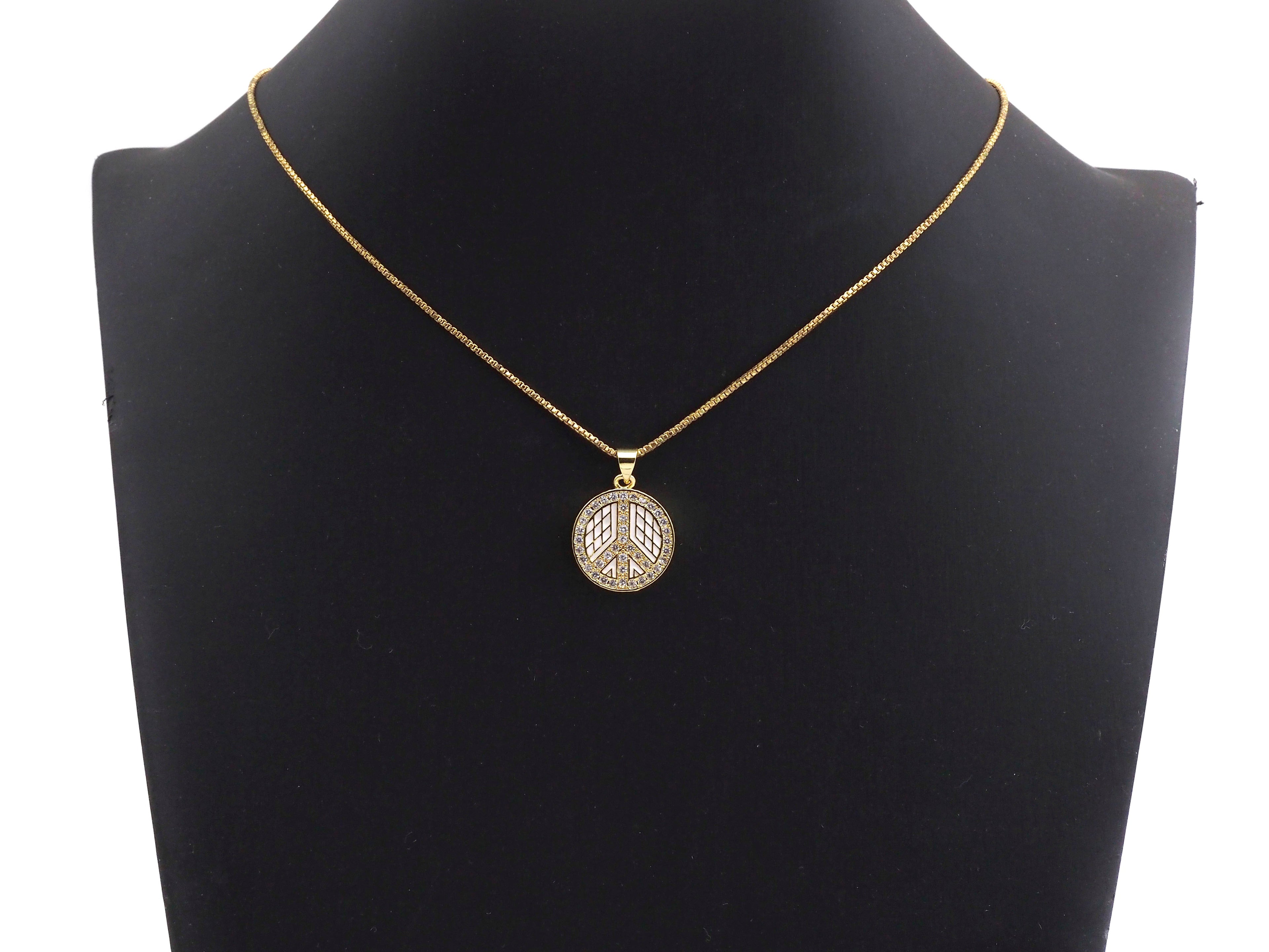 Enamel White Black Patten Peace Sign Round Coin Pendant,CZ Micro Pave Oil Drop pendant,Enamel pendant,Enamel Jewelry, 18x21mm,sku#F1065