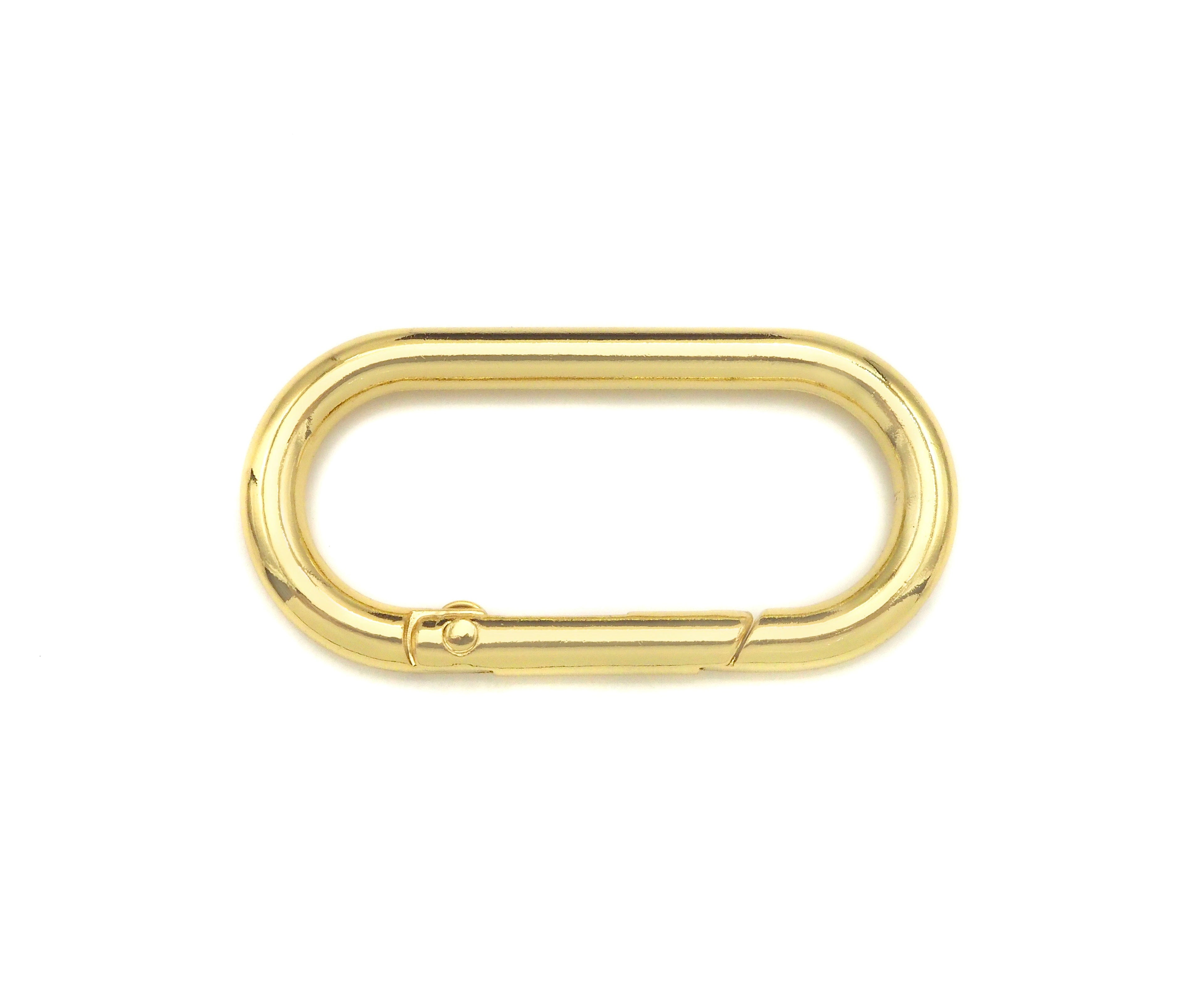 50mm Large Spring Gate, Gold/Silver Large Oval Clasp, Snap Clip Trigger Clasp, Spring Buckle for Chain Purse Key Jewelery, sku#H309C