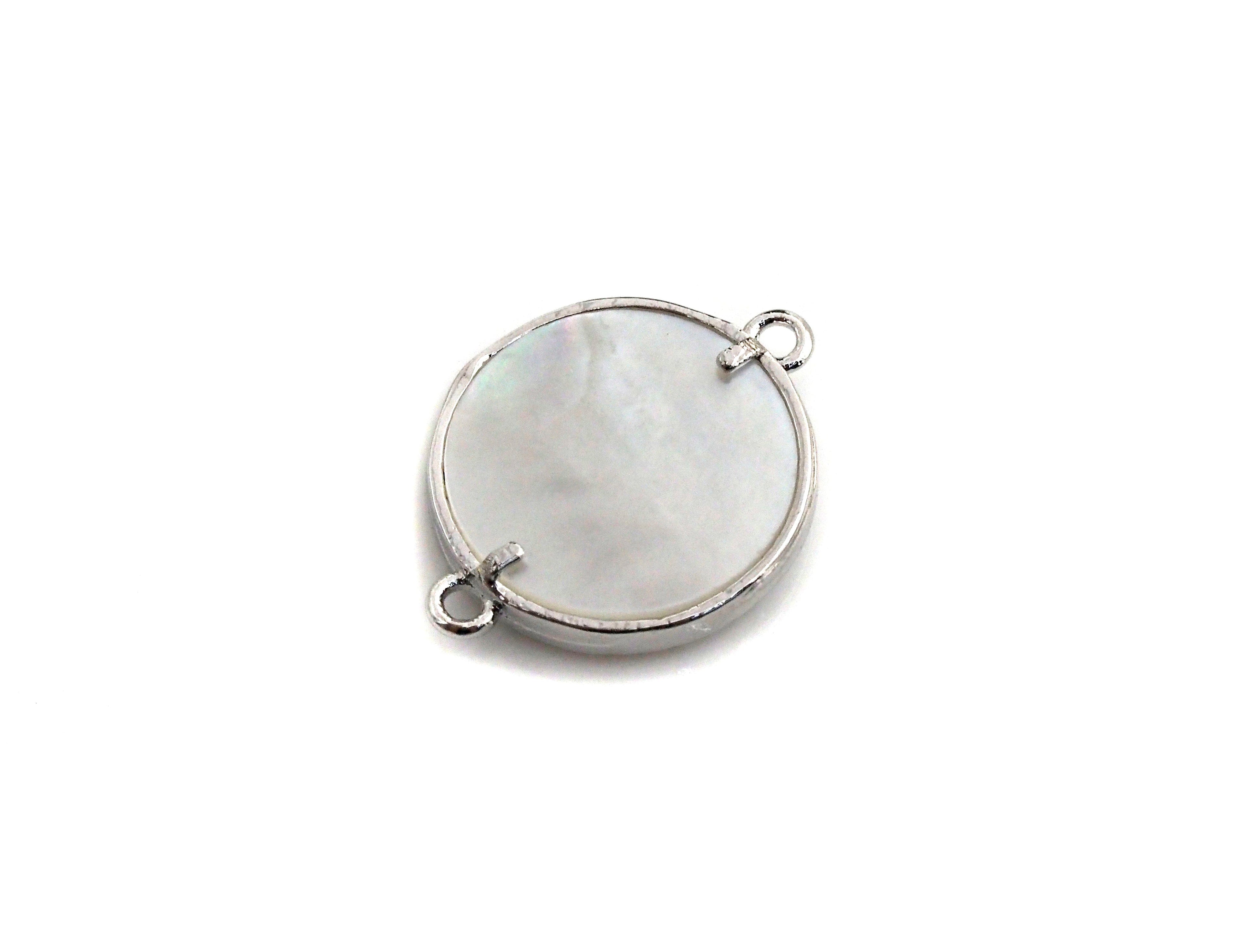 CZ Micro Pave Religious Charm on Mother-of-pearl Pendant/Charm, Cubic Zirconia Pendant Charm, 15x20mm,sku#Z690