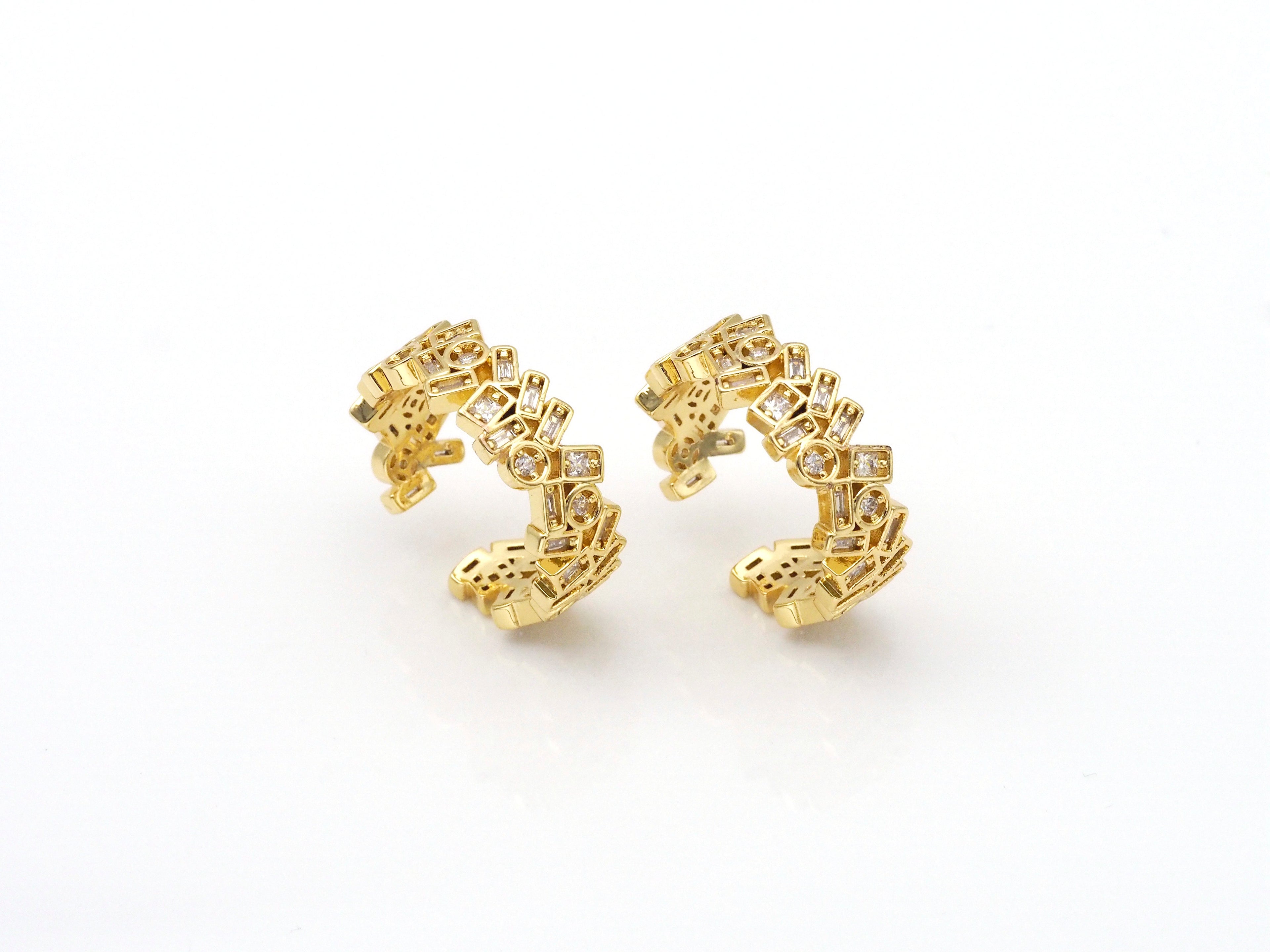 Baguette CZ Adjustable Ring, Sku#X209