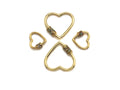 Colorful CZ Micro Pave Heart Shape Clasp, sku#K82