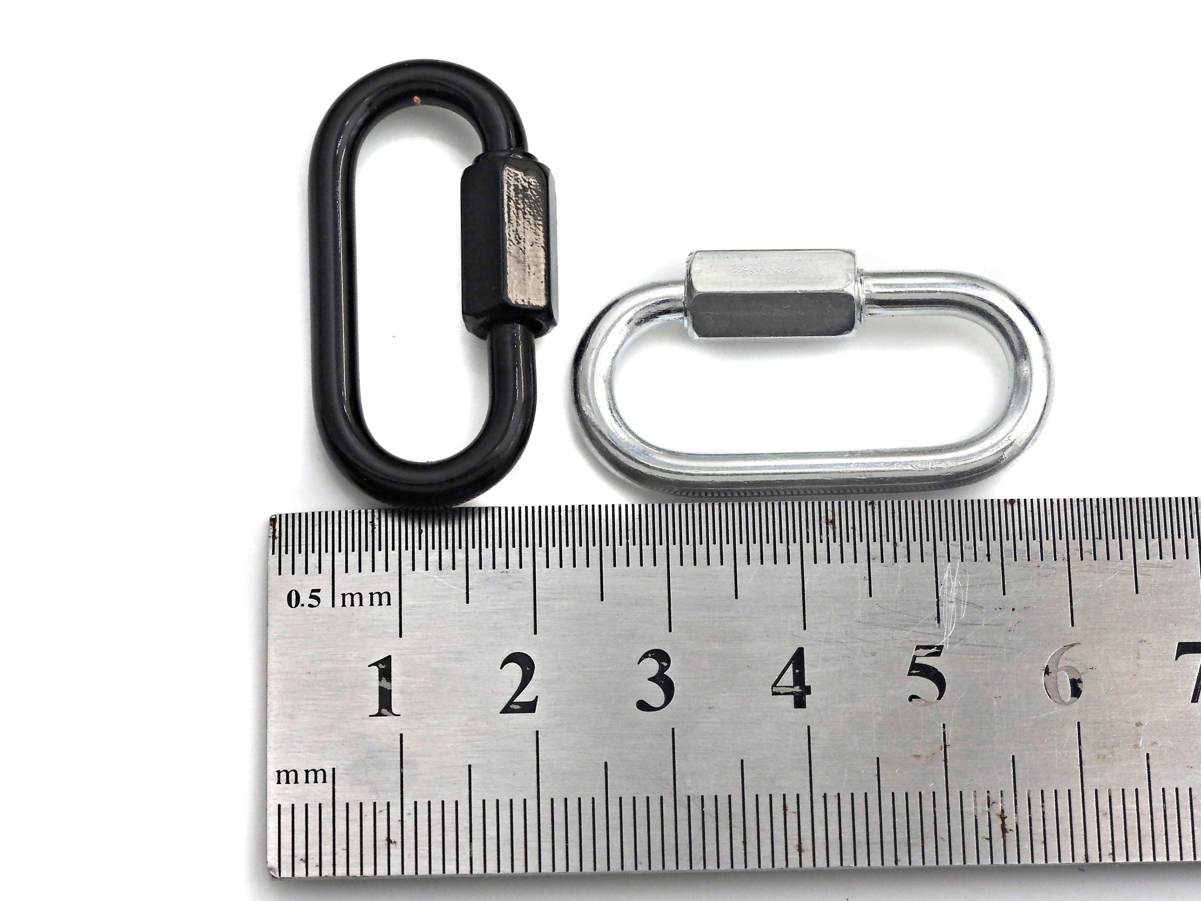 Large Oval Shape Screw Clasp, Gold/Silver/Gunmetal/Rose Gold Carabiner Clasp, Carabiner Clasp,19x36mm, sku#H244