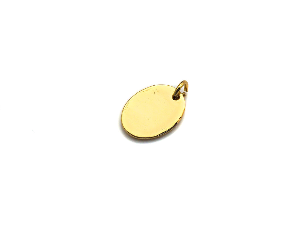 White/Blue Enamel Mary On Oval Shape Pendant, CZ Micro Pave Enamel pendant, Enamel Jewelry, Religous Jewelry, 11x15mm,sku#Z797