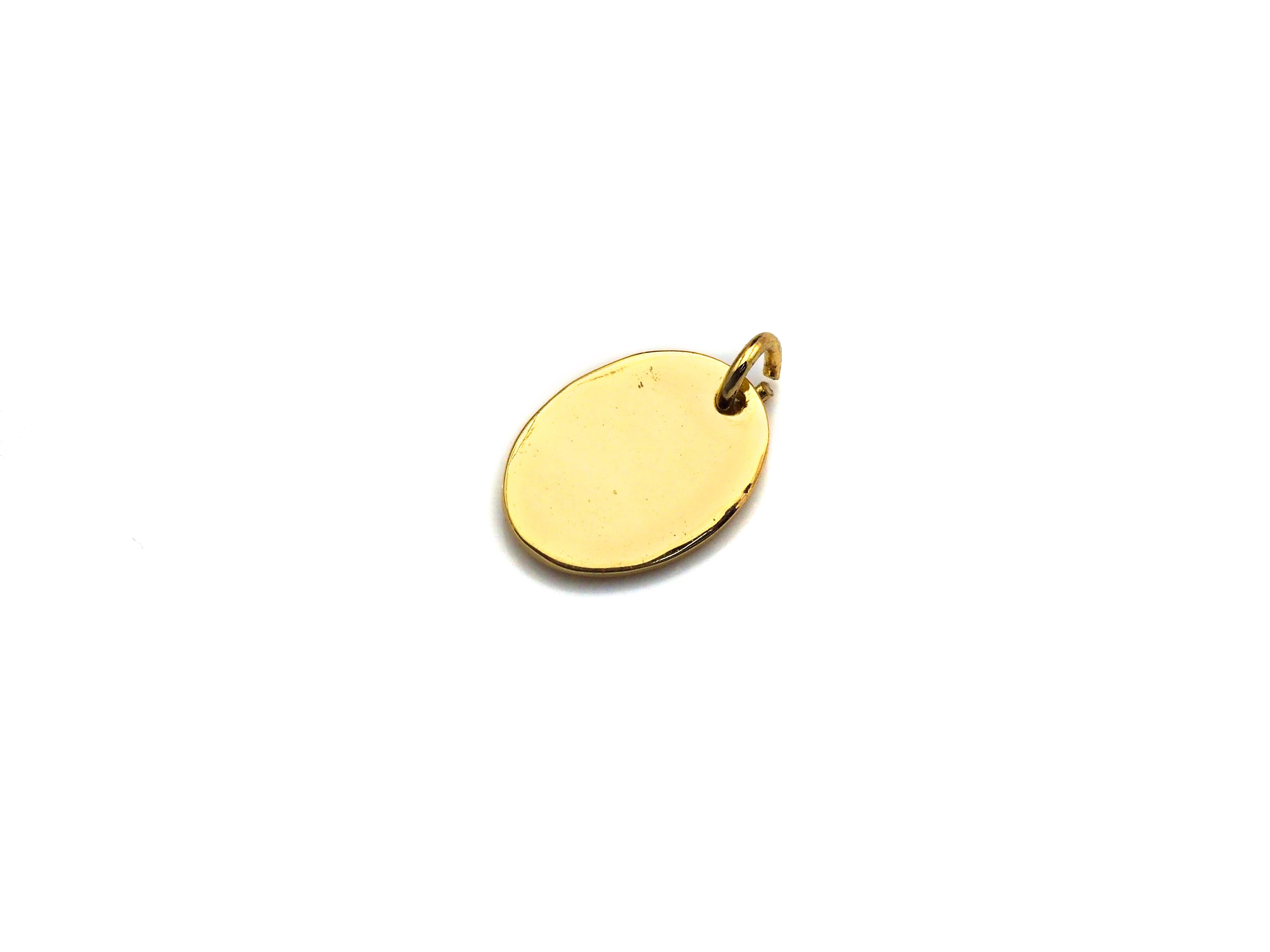 White/Blue Enamel Mary On Oval Shape Pendant, CZ Micro Pave Enamel pendant, Enamel Jewelry, Religous Jewelry, 11x15mm,sku#Z797