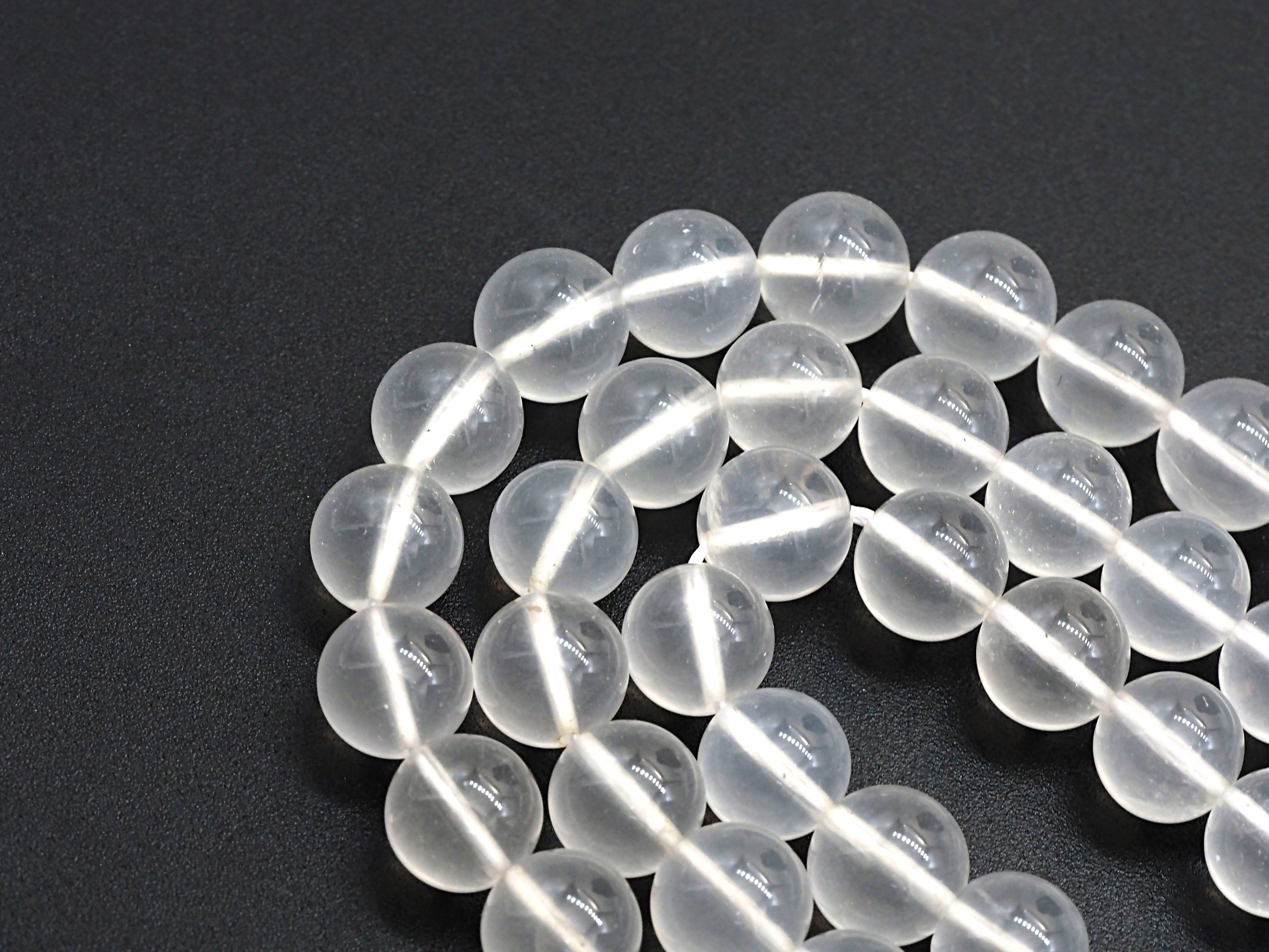 Natural Milky Quartz round smooth, 8mm/10mm/12mm, 15.5" Full Strand, sku#U609