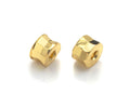 2pc/10pcs 18K Gold High Polished Drum Space Bead, Cylinder Beads, Men's Jewelry Findings, Bracelet Beads,3x5mm, sku#Y319