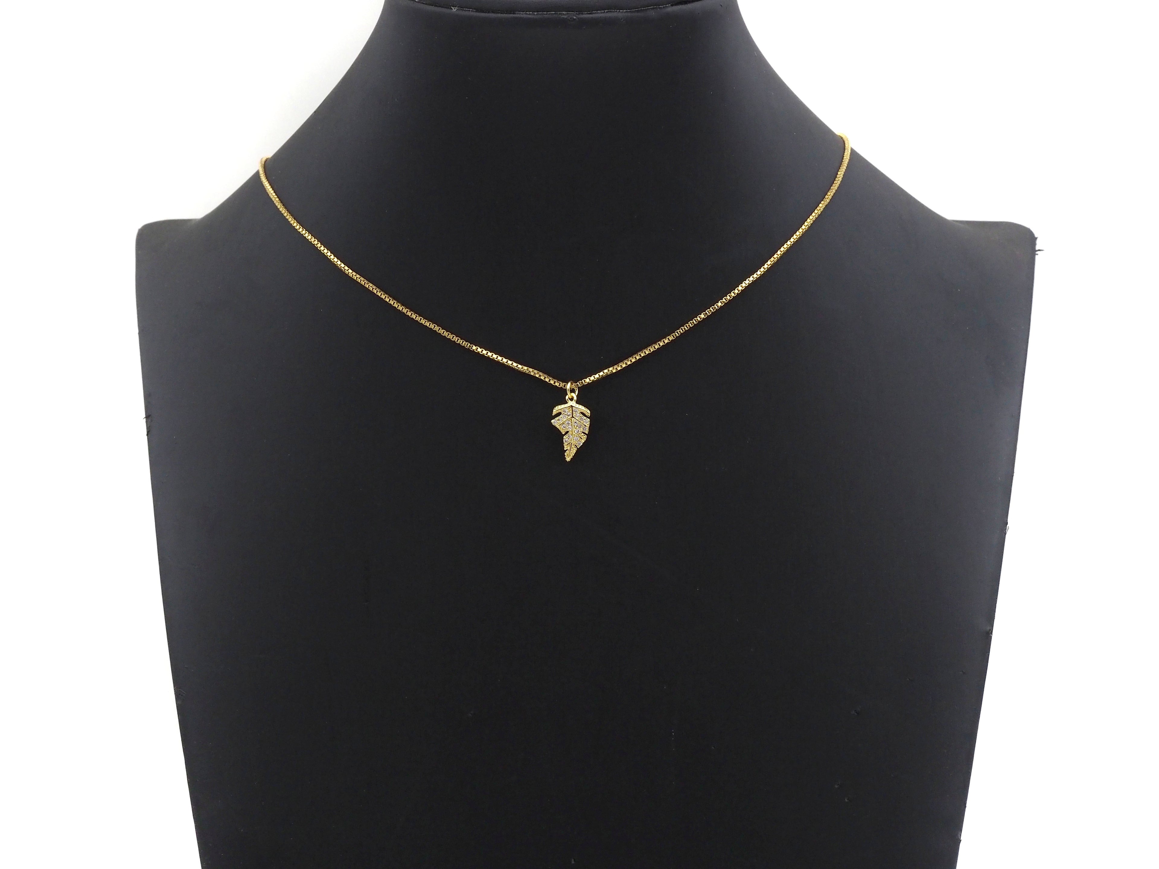 Dainty Gold Silver Leaf Charms, Dainty Charms, Gold Leaf Pendant, Leaf Bracelet Necklace Charms, 9x15mm, Sku#F1311