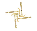 18K Gold Hammer Shape Pendant, Necklace Bracelet Charm Pendant,15x40mm,Sku#FH163