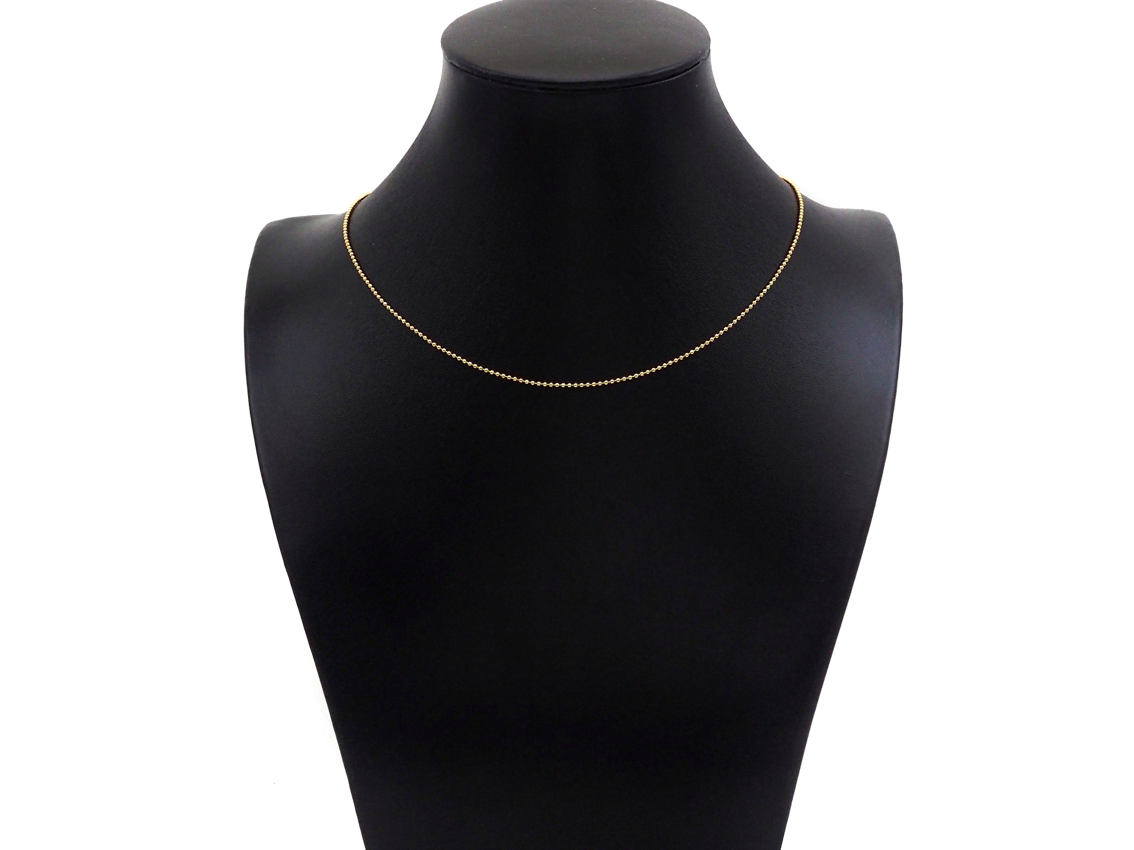 1.2mm/2mm Ball Bead Necklace, SKU#FH151