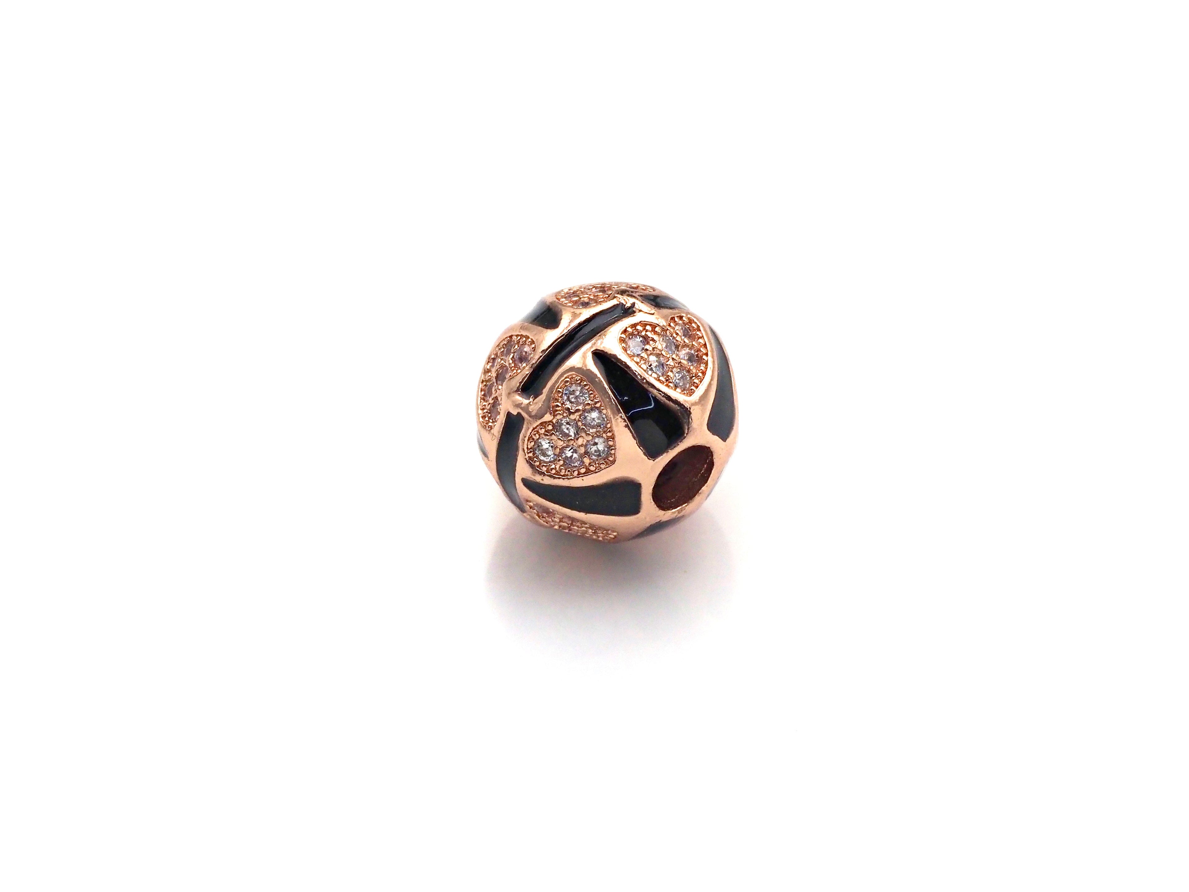 CZ Pave Star Cross Line beads, Cubic Zirconia Spacer Beads, 10x11mm, Men's Jewelry Findings, sku#Z927