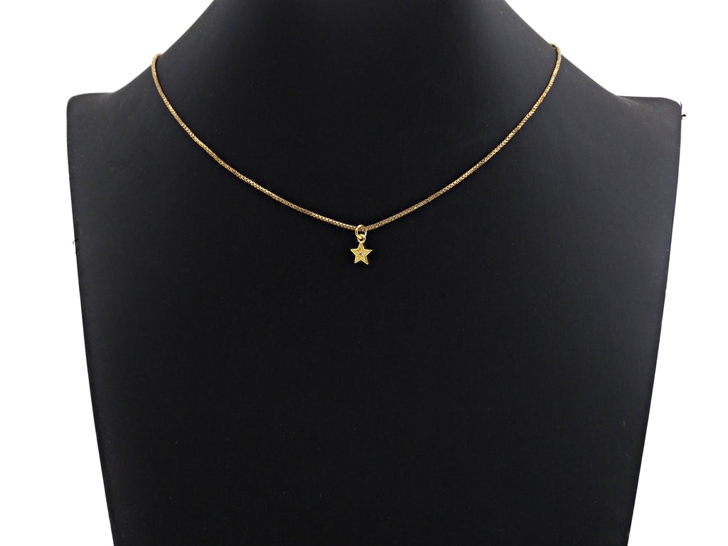 Clear CZ Micro Pave Five Point Star Shaped Pendant/Charm, Star Cubic Zirconia Pendant Charm,8x10mm,sku#Z804