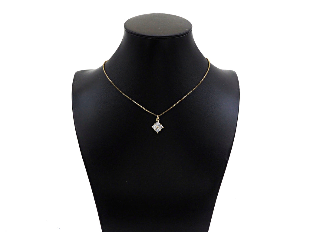 Gold Filled Big Clear CZ Micro Pave Flower Shape Pendant,14K Gold Filled Charm, Necklace Bracelet Charm Pendant,13x16mm,Sku#CP28