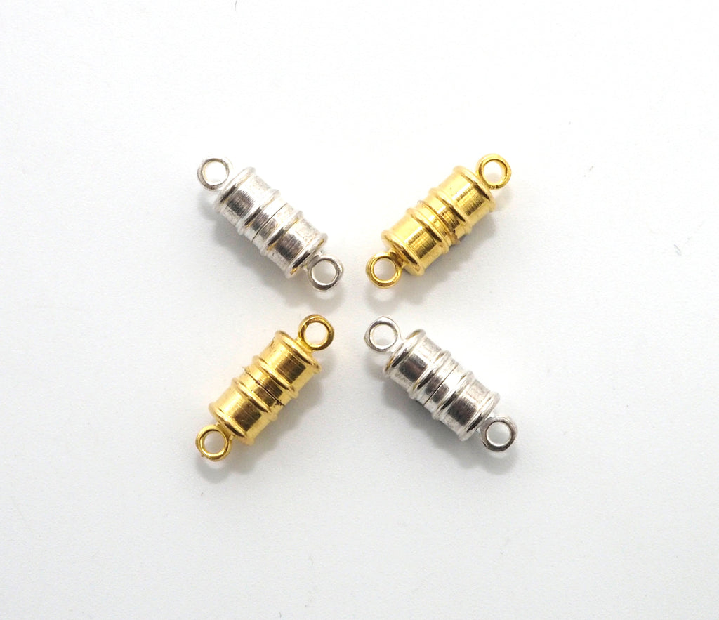 Silver/Gold/Black/White Plated Strong Magnetic Cylinder Clasp,6X17mm Clasps,Beading supplies, SKU#C66