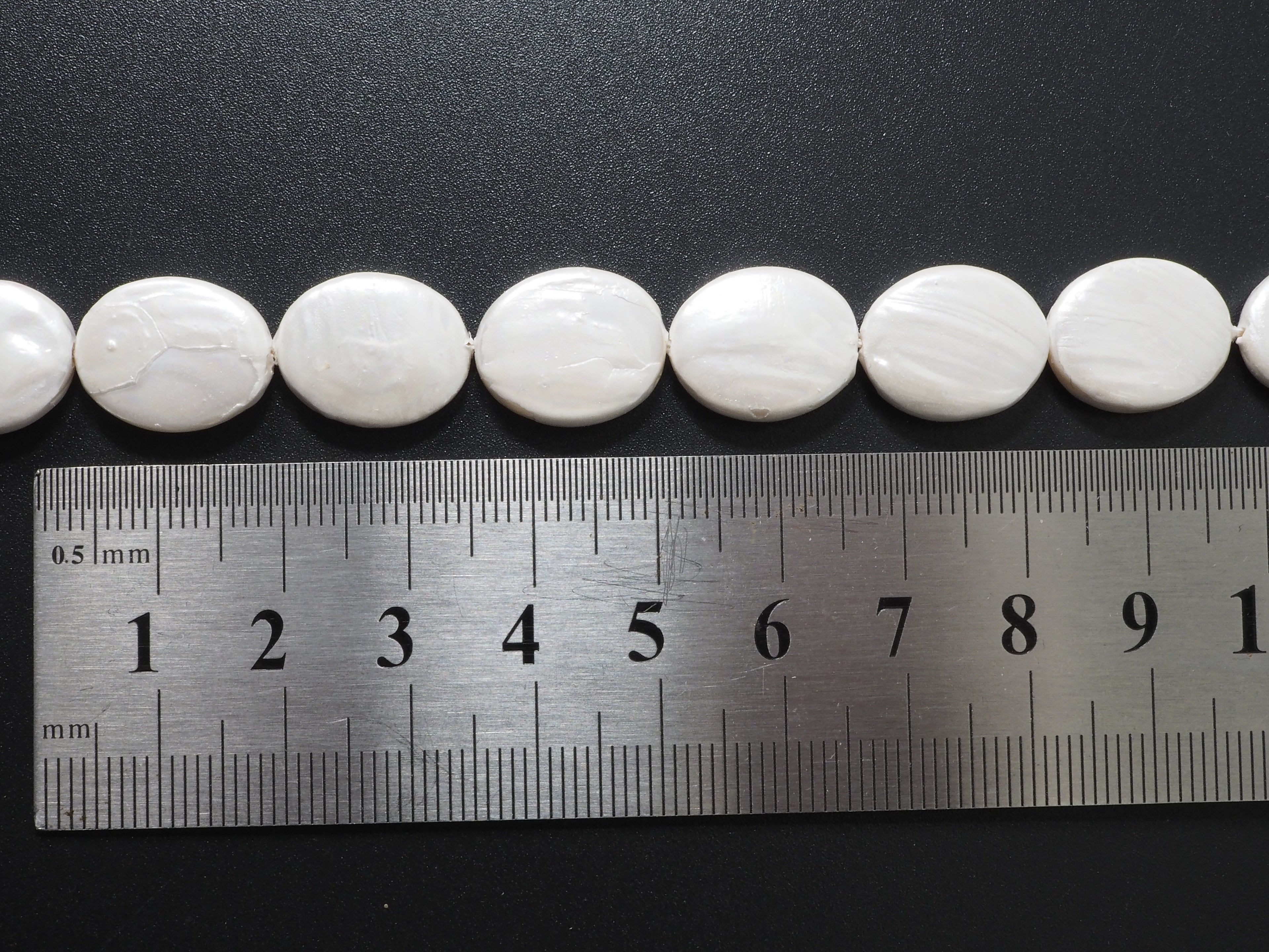 Quality Plated Oval Shape White Mother of Pearl Beads, Flat Oval White Pearl Shell,12x16mm/20x30mm,15inch strand,SKU#U238