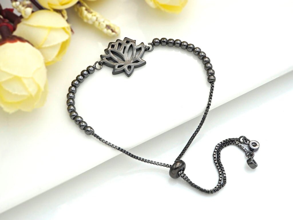 Lotus Flower Connector Charm, Gold/Rose Gold/Silver/Gunmetal Color Flower Charm, 16x20mm, sku#Z958