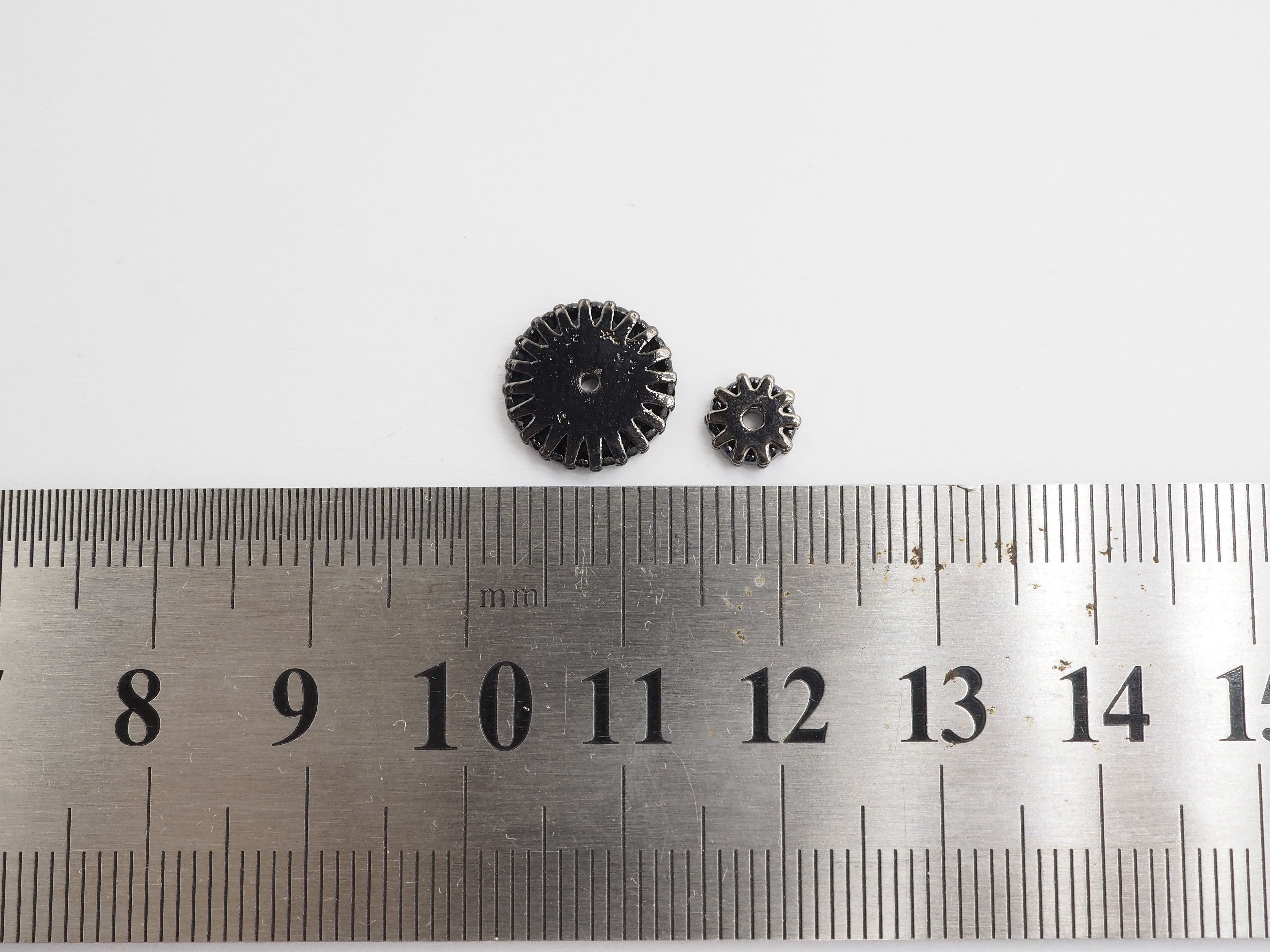 Black CZ Micro Pave On Black Flower Wheel Spacer Beads, Cubic Zirconia Coin Spacer Beads, Micro Pave Beads,6/8/10/12mm, sku#C73