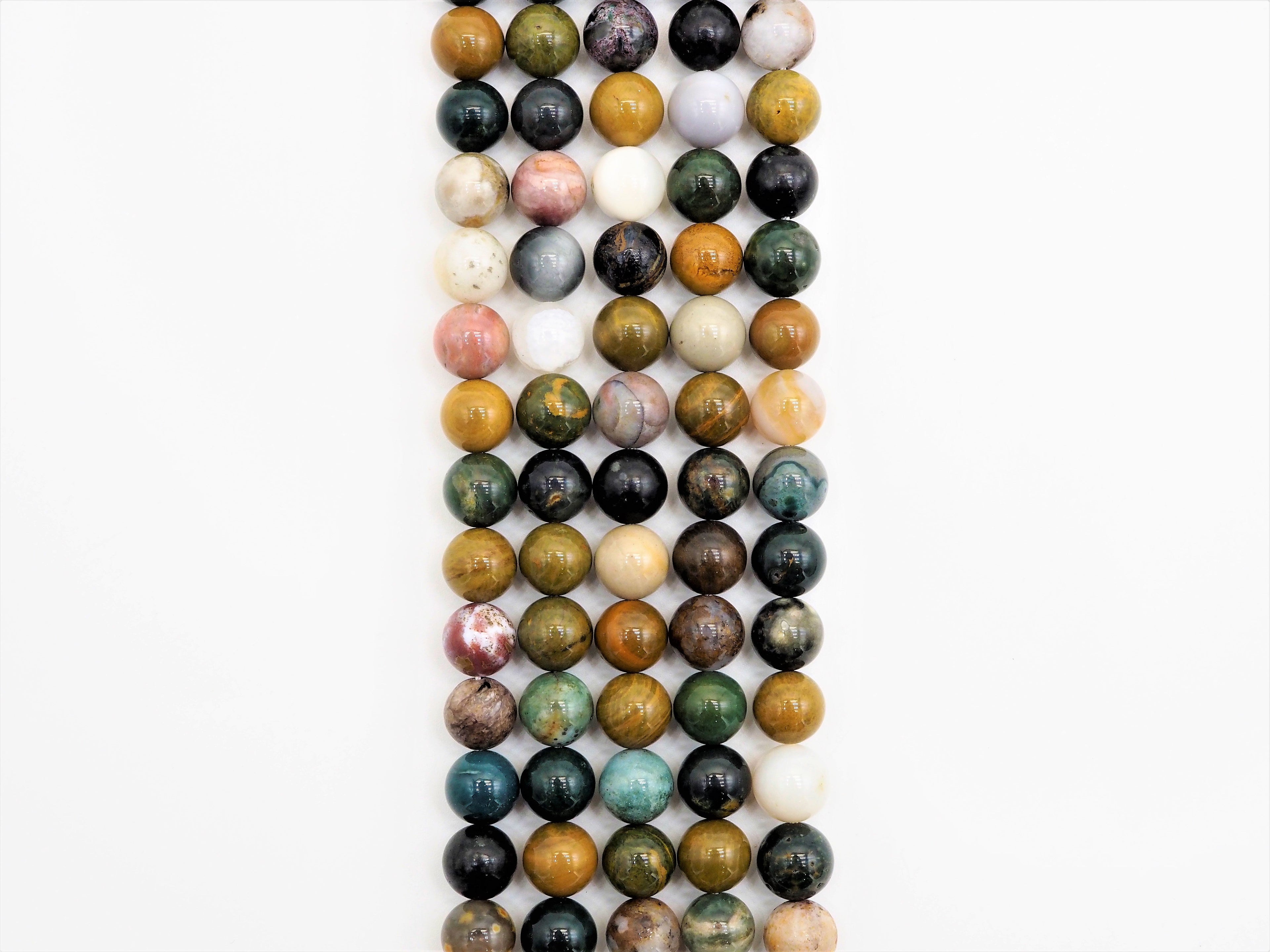 Quality Natural Light Ocean Jasper beads, Smooth Round 6mm/8mm/10mm Natural Gemstone beads, 15.5inch strand, SKU#U296
