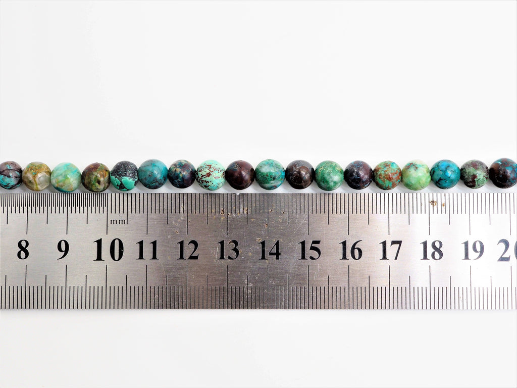 Quality Natural Chrysocolla beads, Round Smooth 6mm/8mm/10mm/12mm Natural Blue Brown Gemstone beads,15.5inch strand, SKU#U297