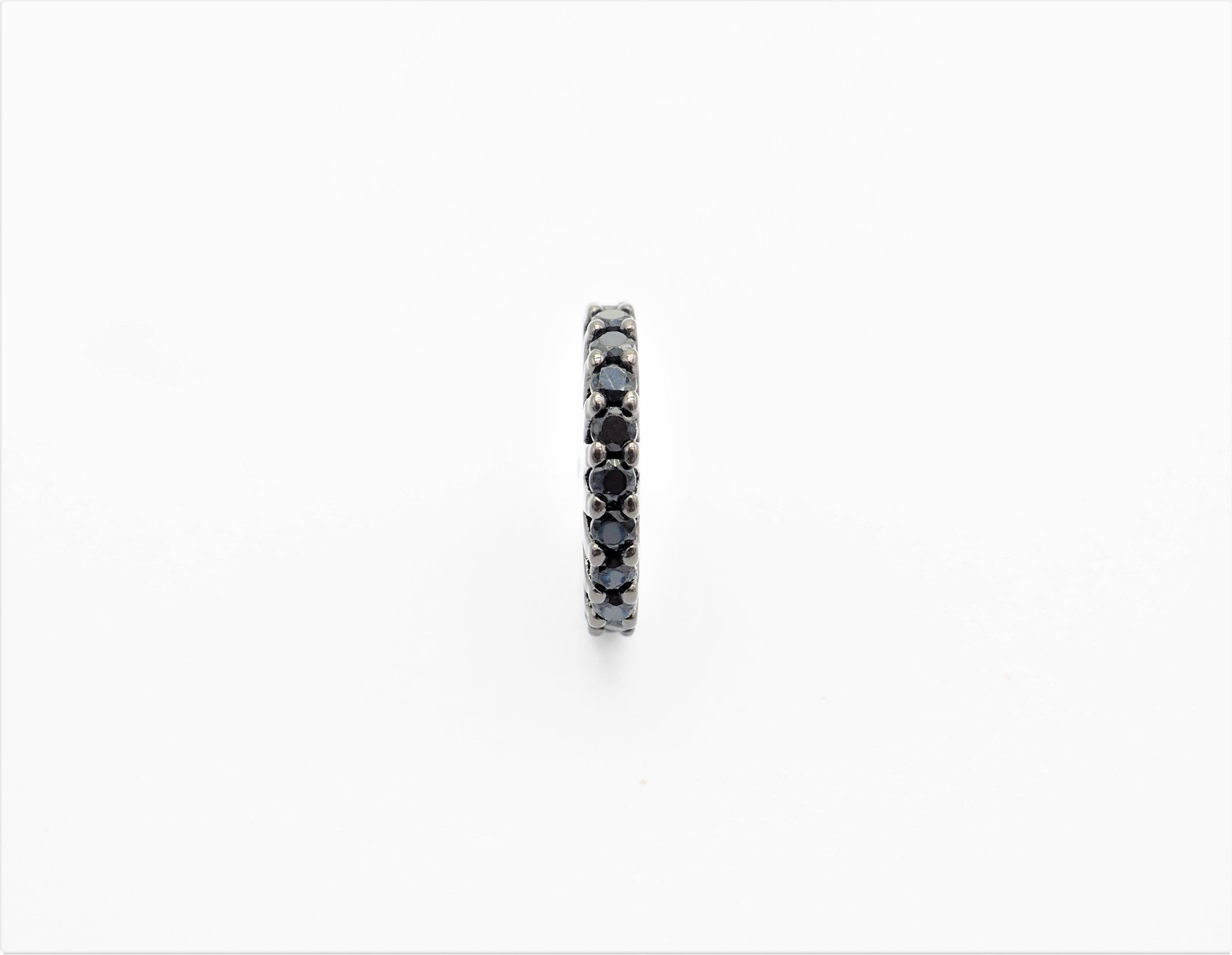 Black CZ Micro Pave On Black Flower Wheel Spacer Beads, Cubic Zirconia Coin Spacer Beads, Micro Pave Beads,6/8/10/12mm, sku#C73