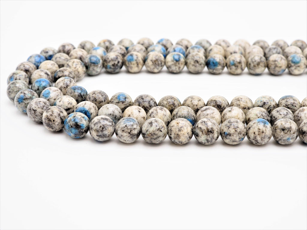 Top Quality Natural K2 Jasper Smooth Round Beads, 8mm/10mm/12mm/14mm/16mm Gray Blue Gemstone Beads,15.5" Full Strand,SKU#U318