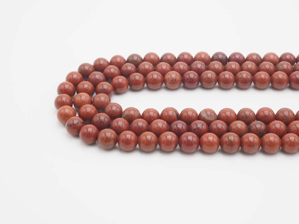 Natural Smooth Round Red Creek Jasper beads, 4/6mm/8mm/10mm,SKU#U243