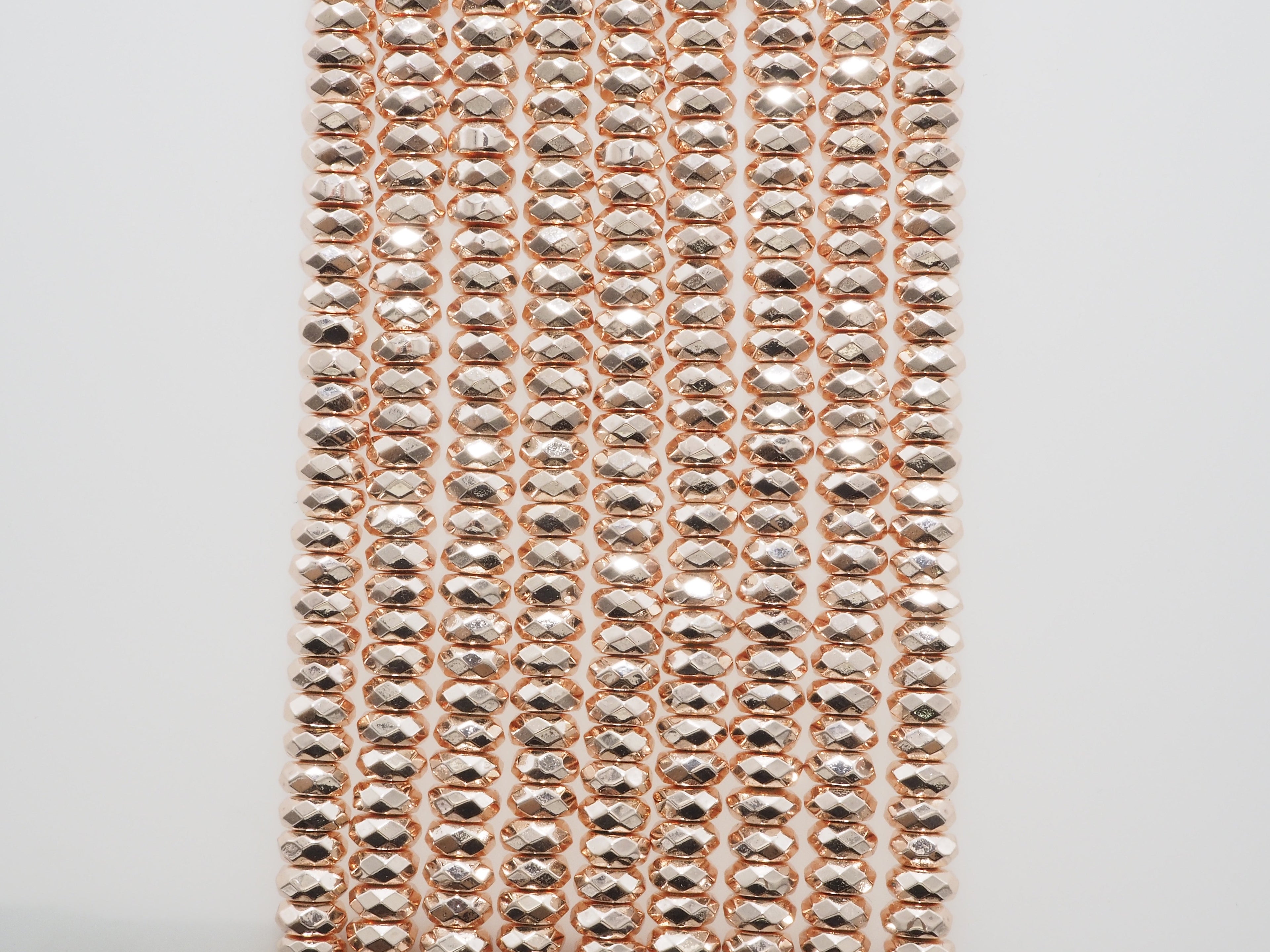 2018 New Light Rose Gold Color Hematite-2x3/2x4/3x6/3x8mm Ro