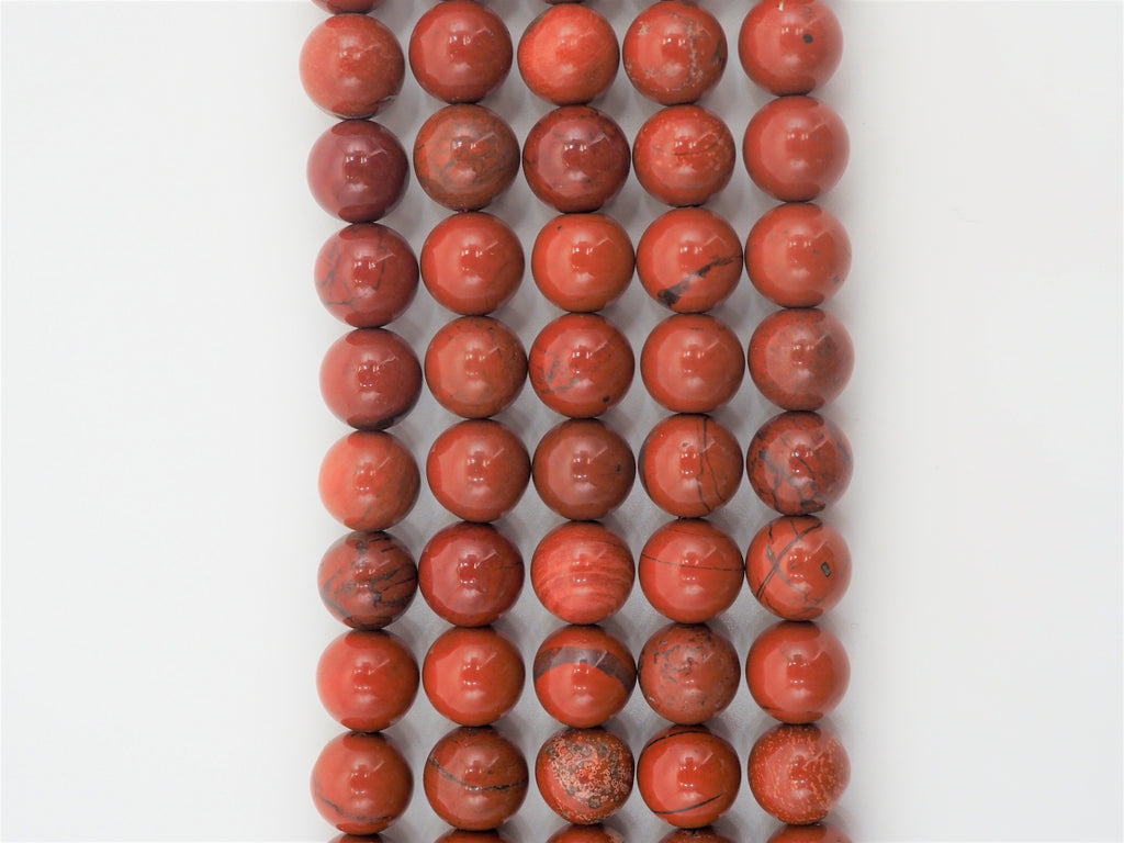 Natural Smooth Round Red Creek Jasper beads, 4/6mm/8mm/10mm,SKU#U243