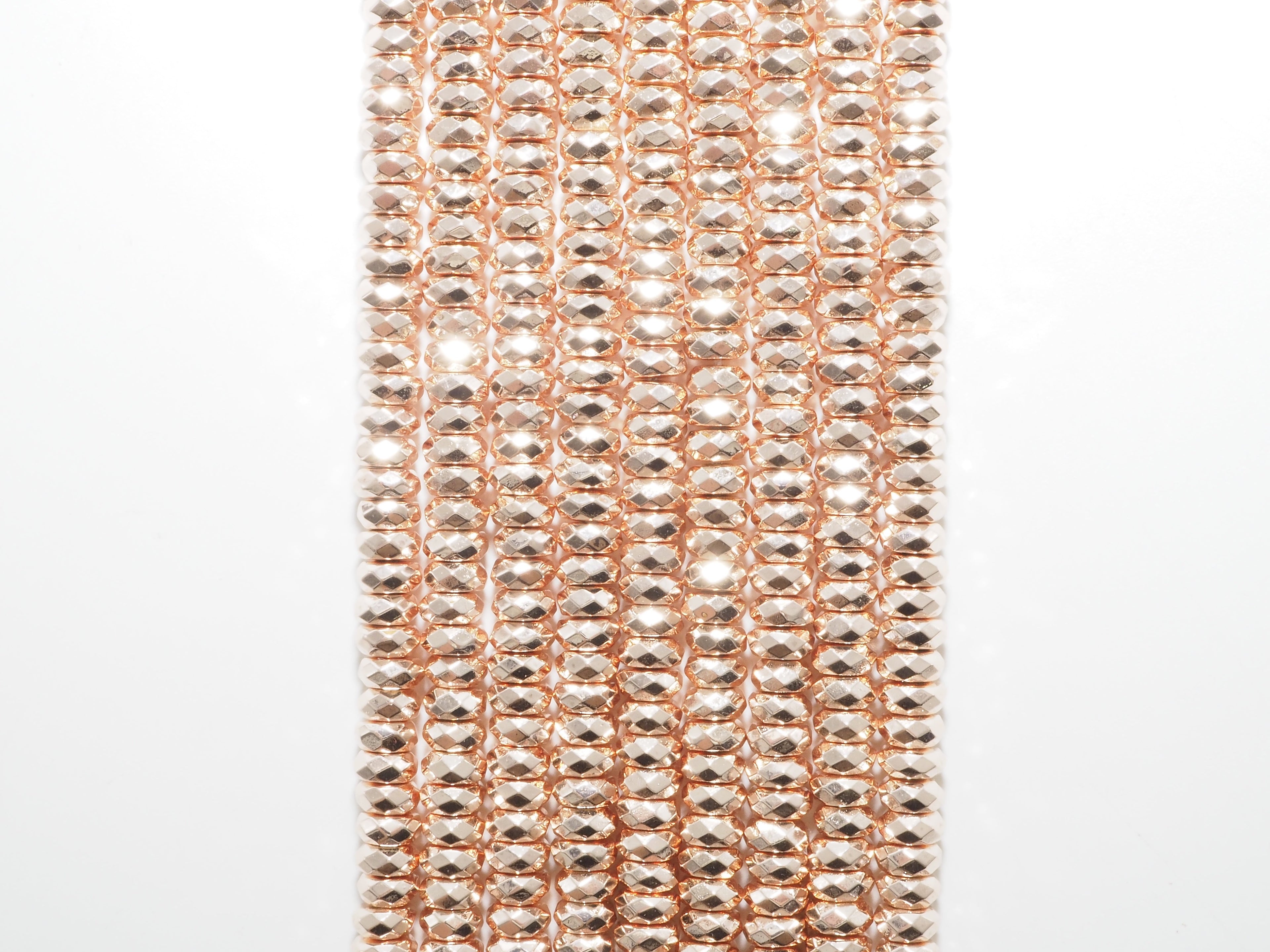 2018 New Light Rose Gold Color Hematite-2x3/2x4/3x6/3x8mm Ro